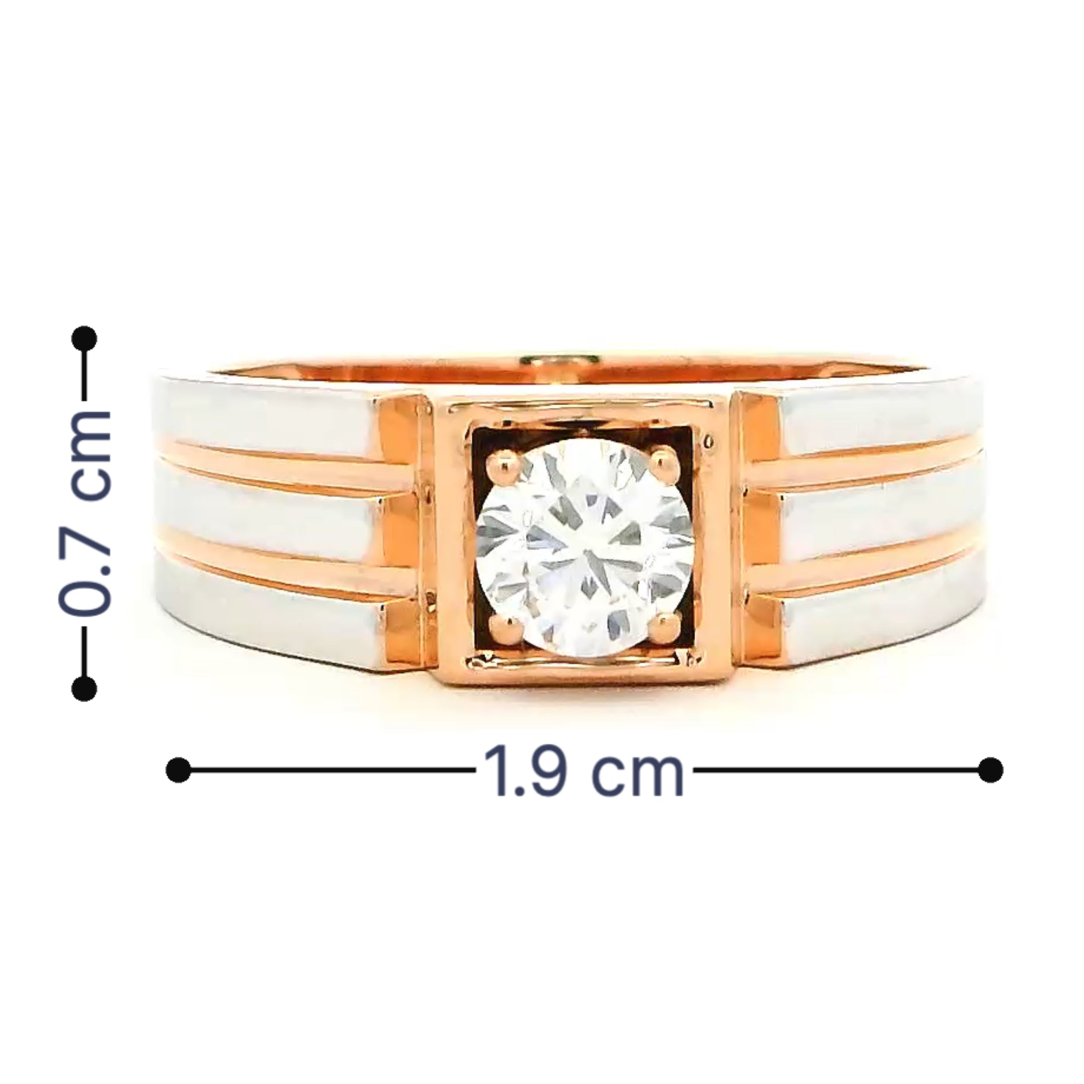 14K Lab Grown Diamond Ring For Men