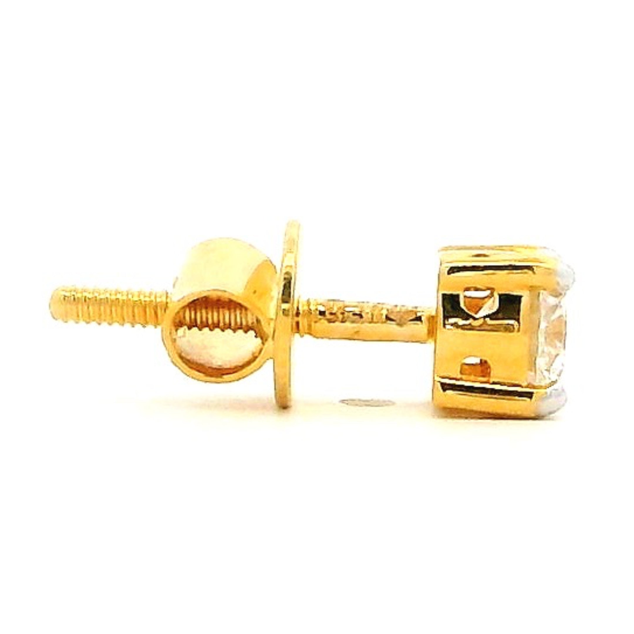 14K Lab Grown Diamond Stud For Men