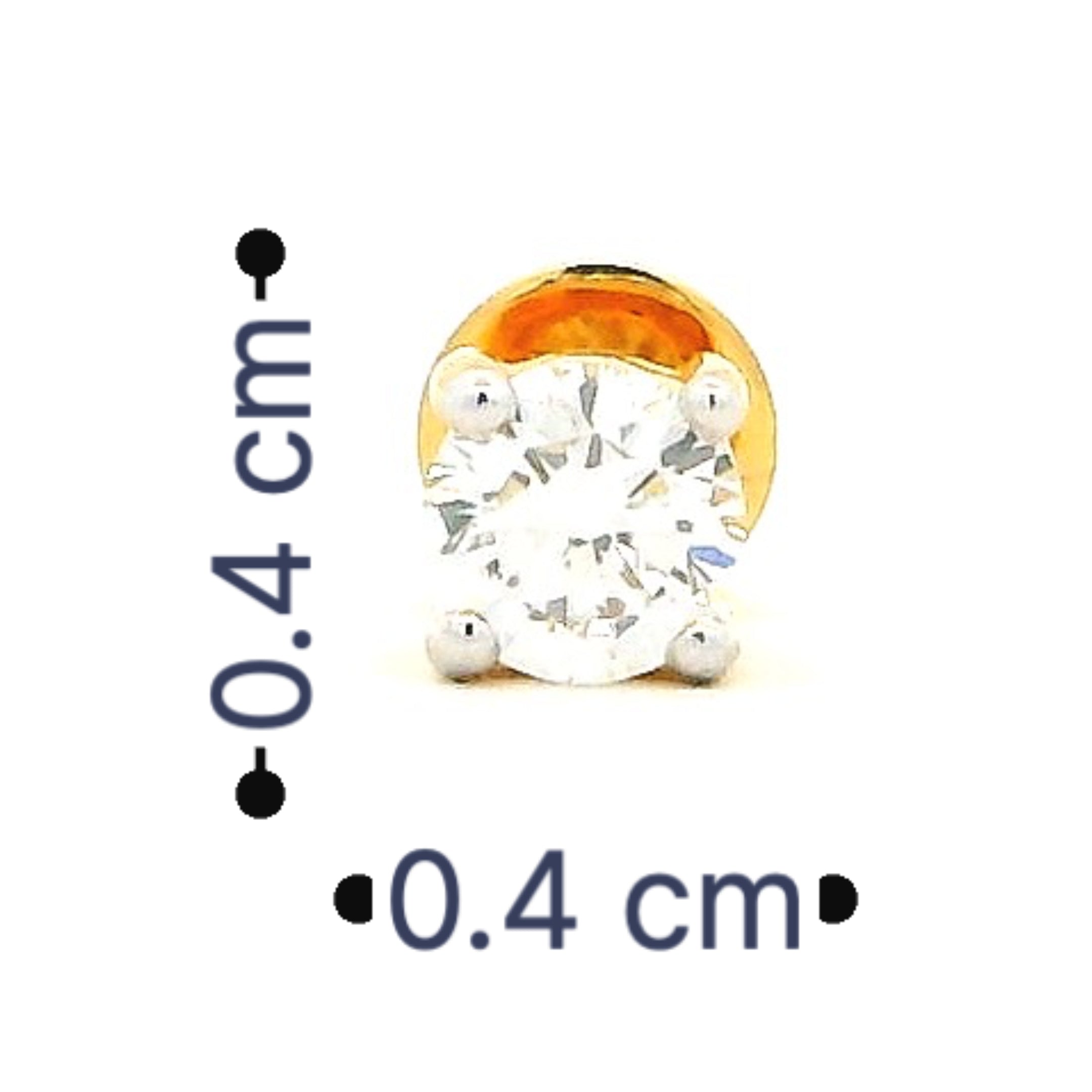 14K Lab Grown Diamond Stud For Men
