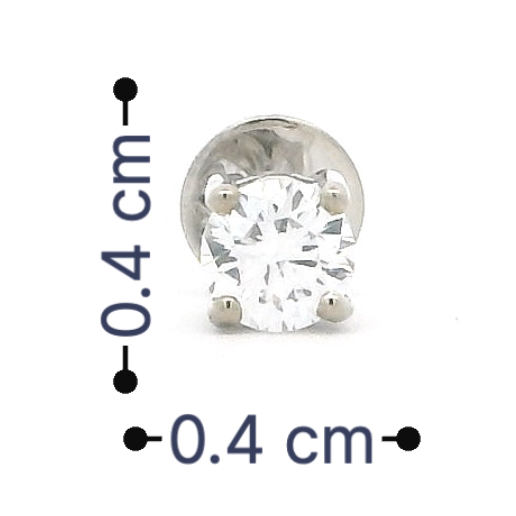 14K Lab Grown Diamond Stud For Men