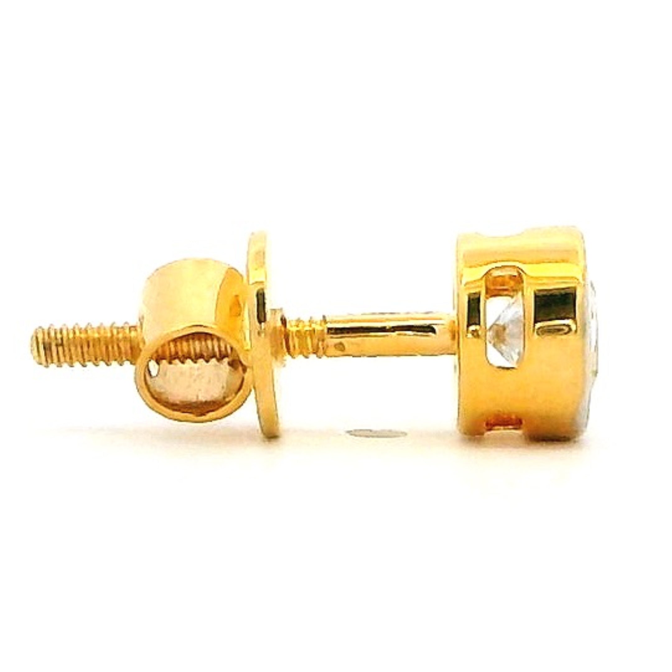 14K Lab Grown Diamond Stud For Men