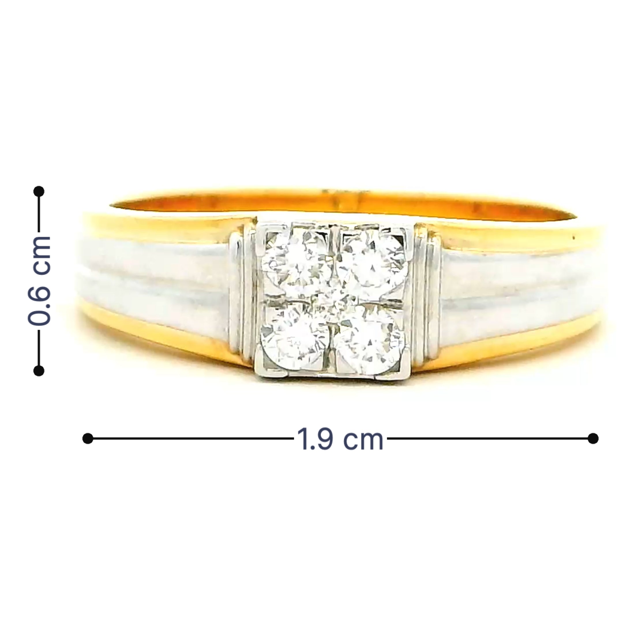 9K Lab Grown Diamond Ring For Men