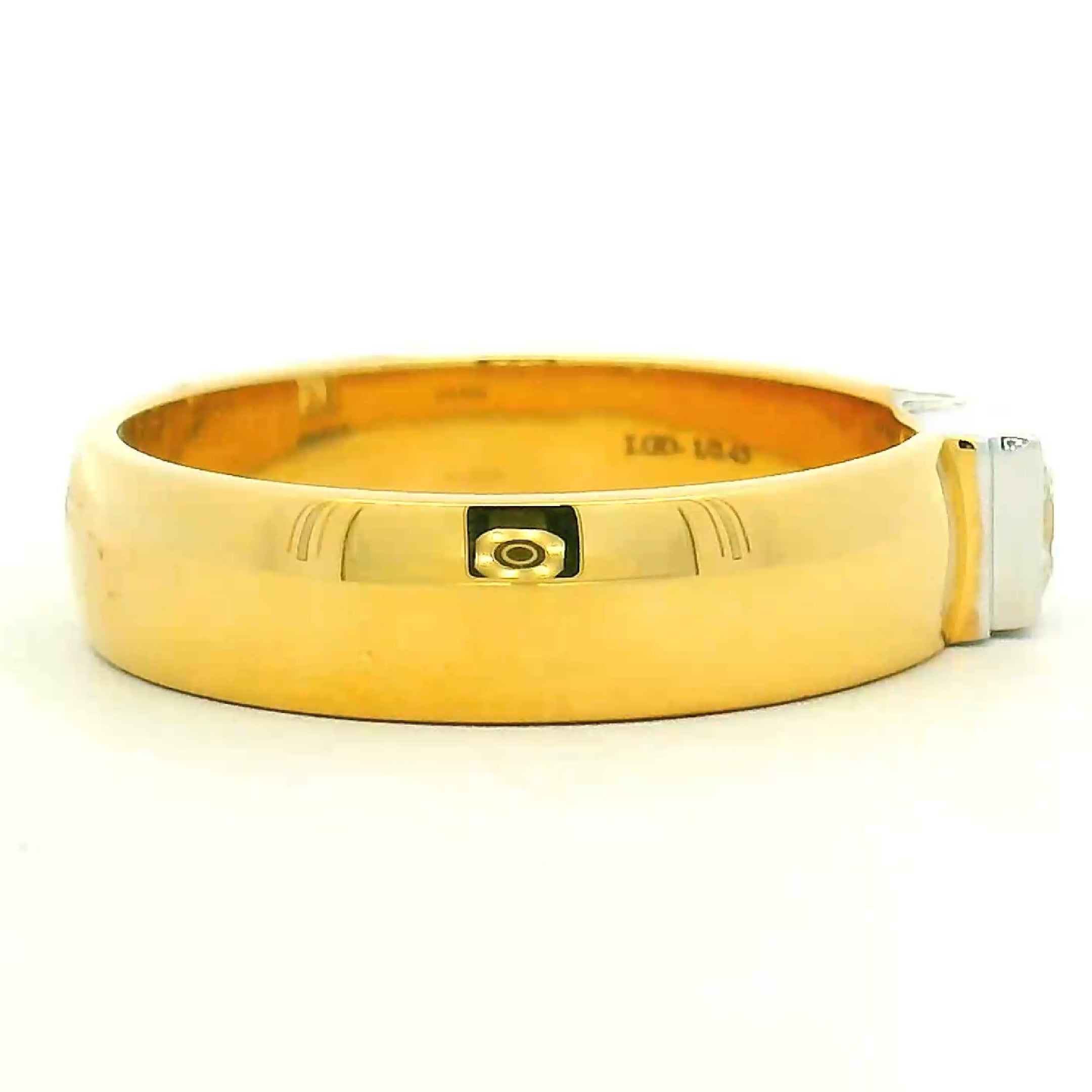 9K Lab Grown Diamond Ring For Men