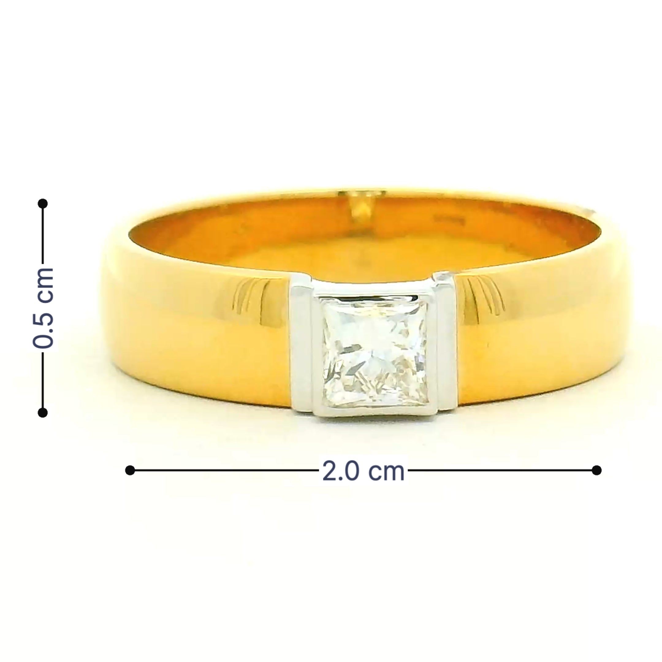 9K Lab Grown Diamond Ring For Men