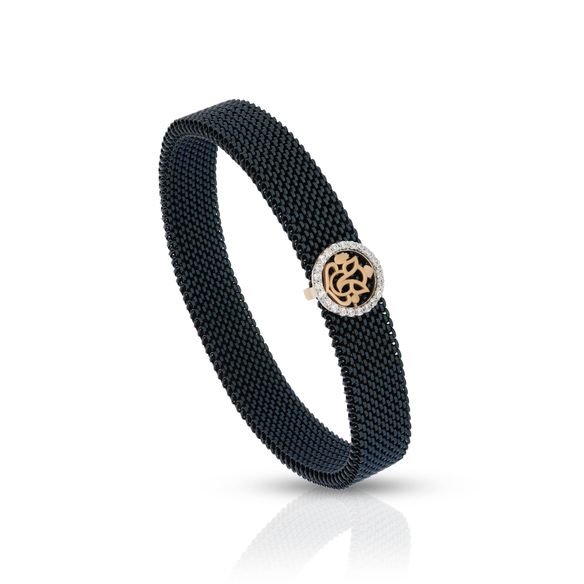 Scared Devotion Lord Ganesha 18K Gold Bracelet for Men