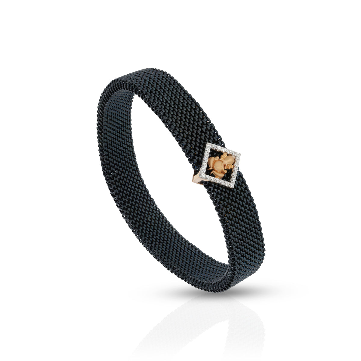 Serene Elegance Lord Ganesha 18K Gold Bracelet for Men