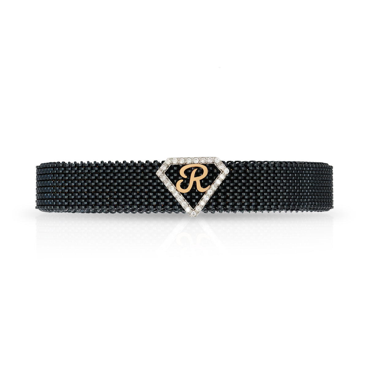 Radiating R 18K Gold Bracelet for Men