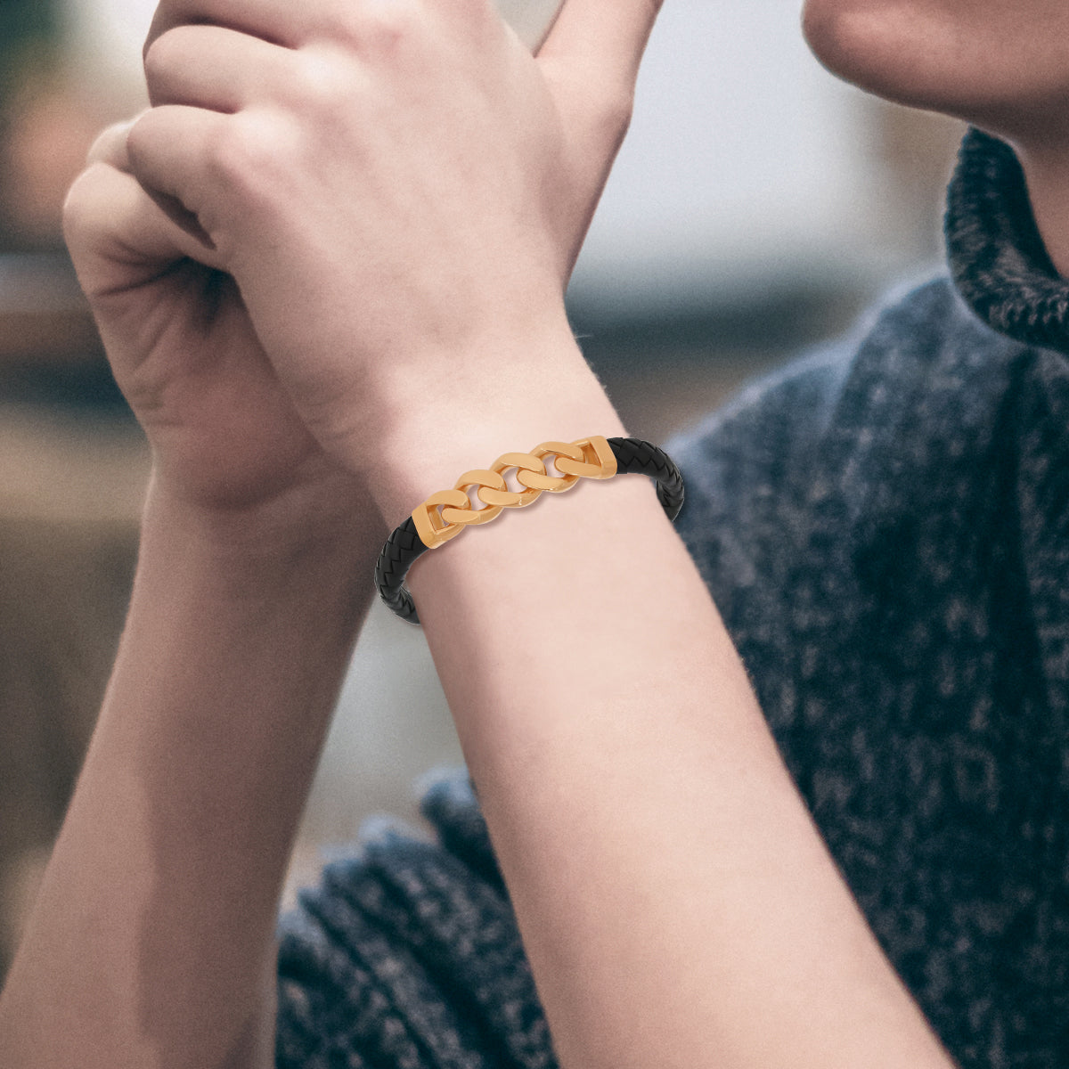 Gallant Glory 18K Gold Bracelet for Men