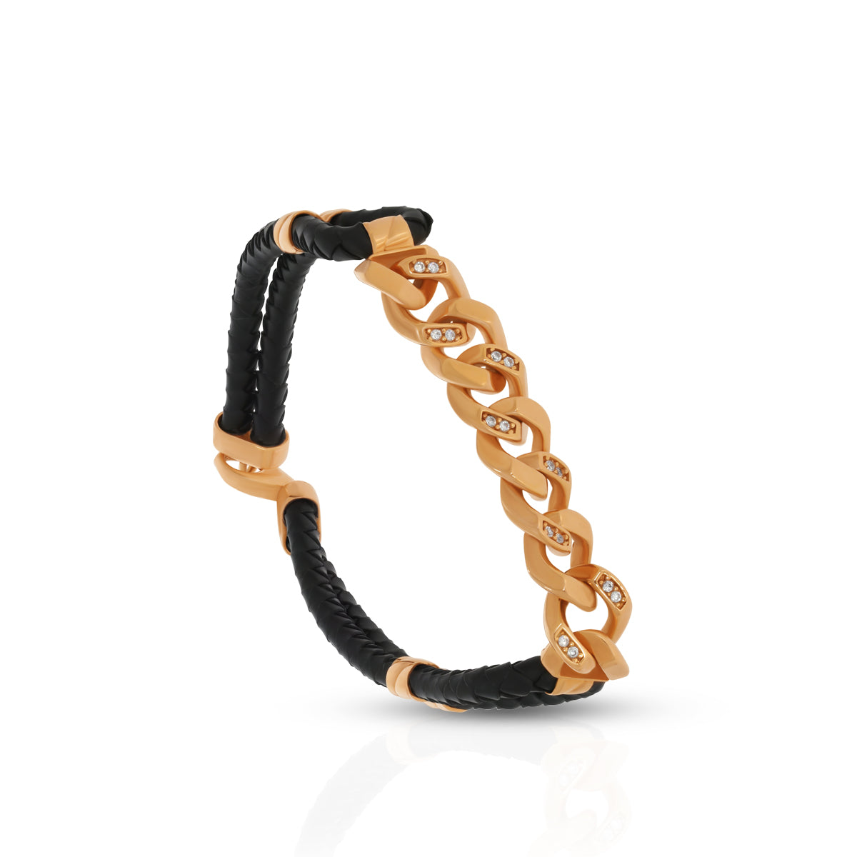 Sauve Swirl 18K Gold Bracelet for Men