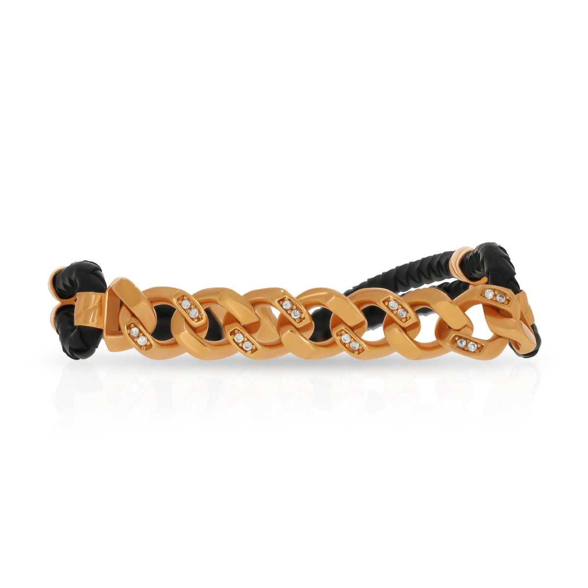 Sauve Swirl 18K Gold Bracelet for Men
