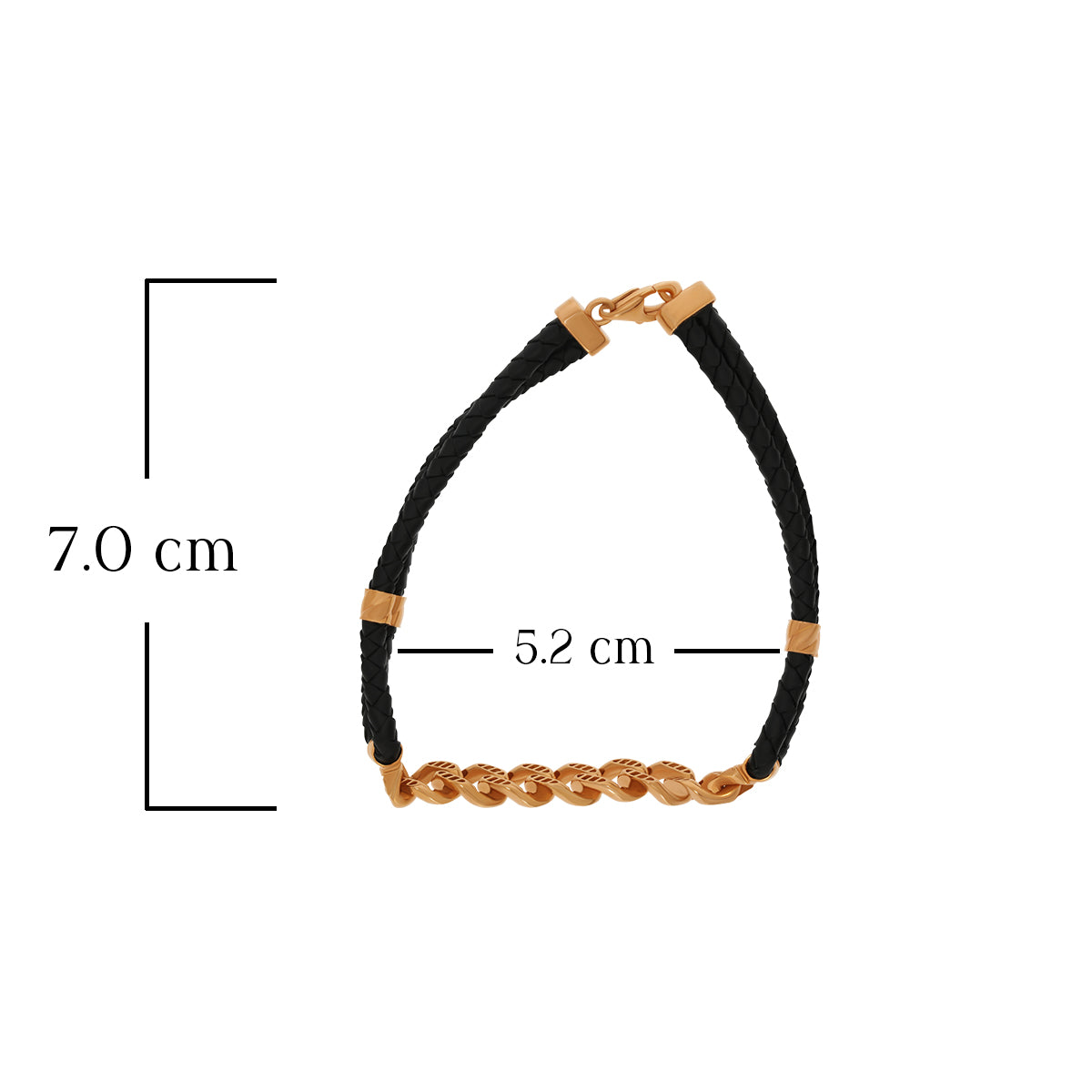 Sauve Swirl 18K Gold Bracelet for Men