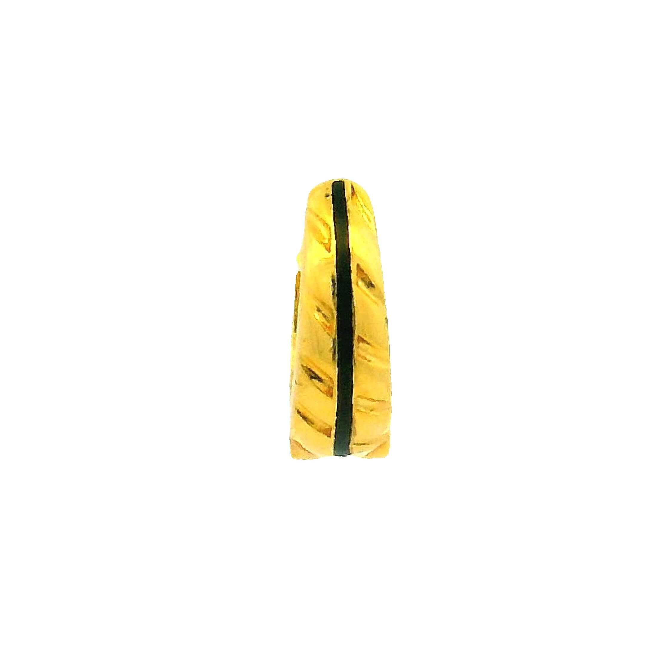 Bold Sleek 18K Gold Hoops for Men