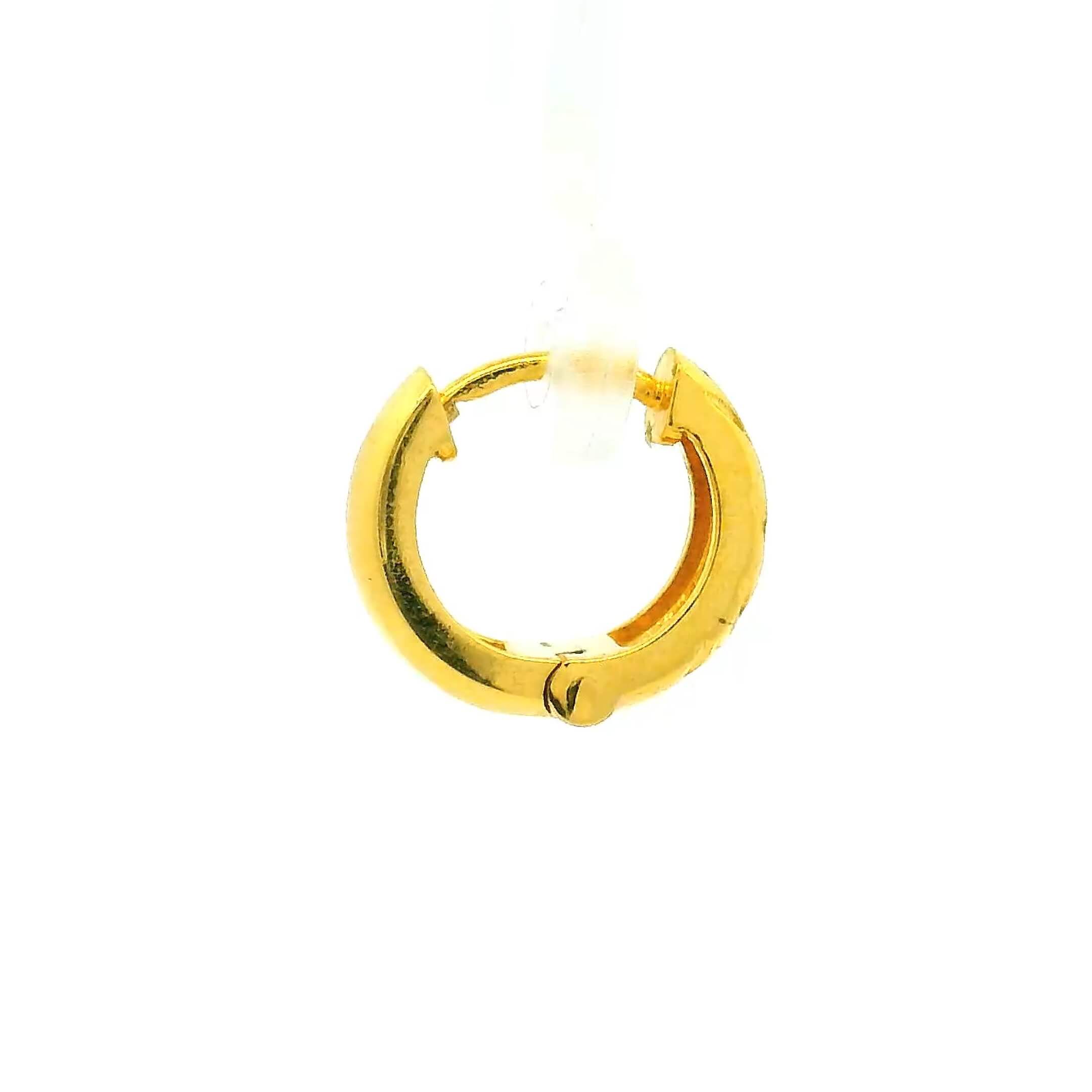 Bold Sleek 18K Gold Hoops for Men
