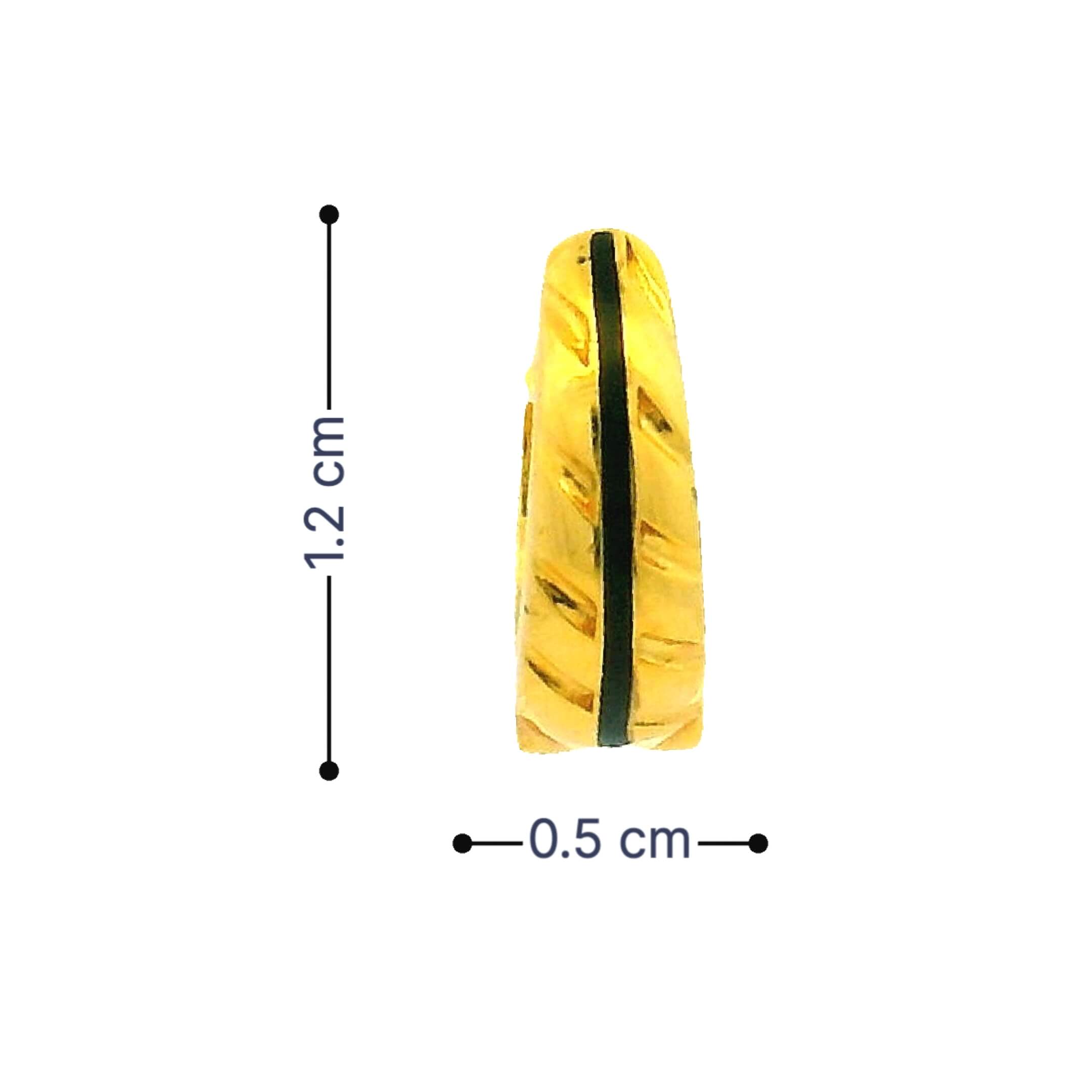 Bold Sleek 18K Gold Hoops for Men
