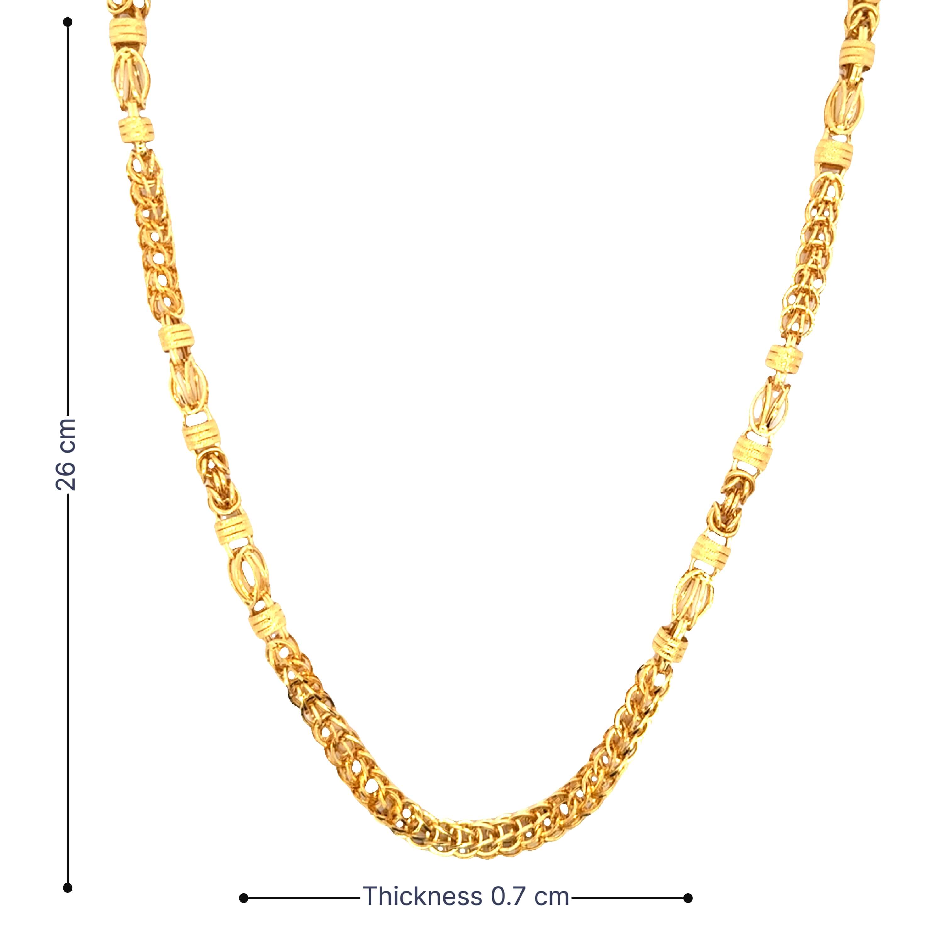 Royalty Radiance 22K Gold Chain for Men