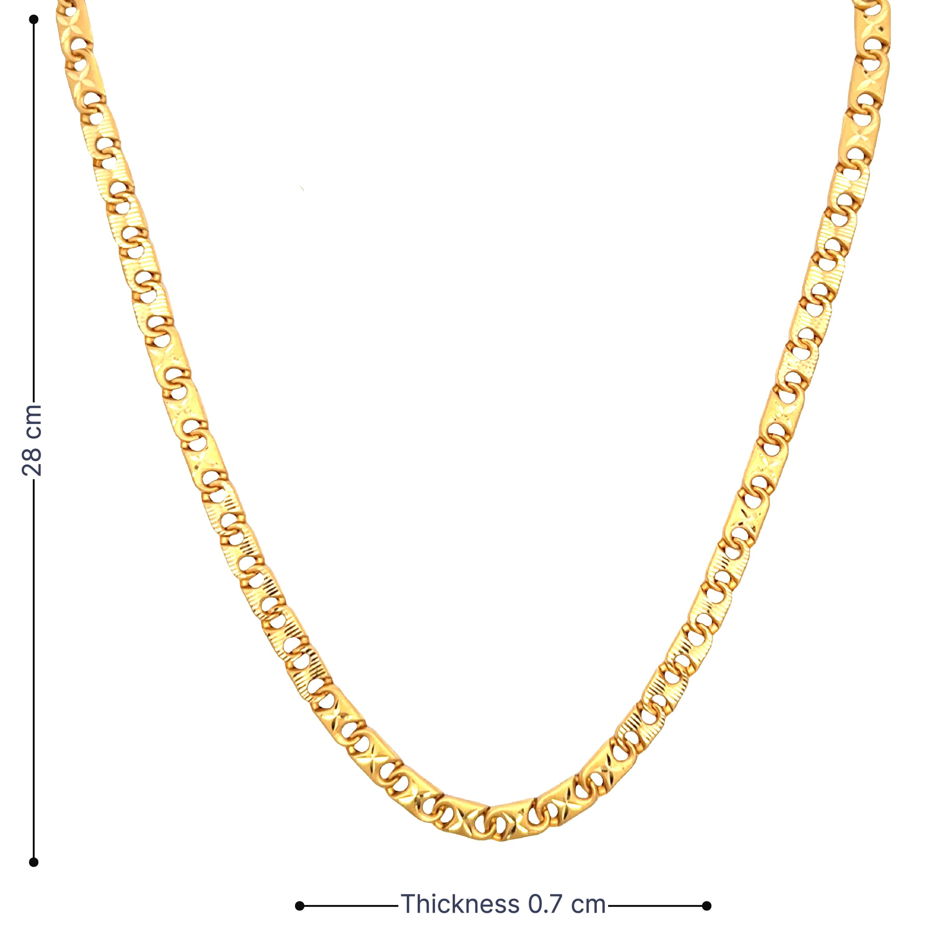Bold and Brawny 22K Gold Chain for Men