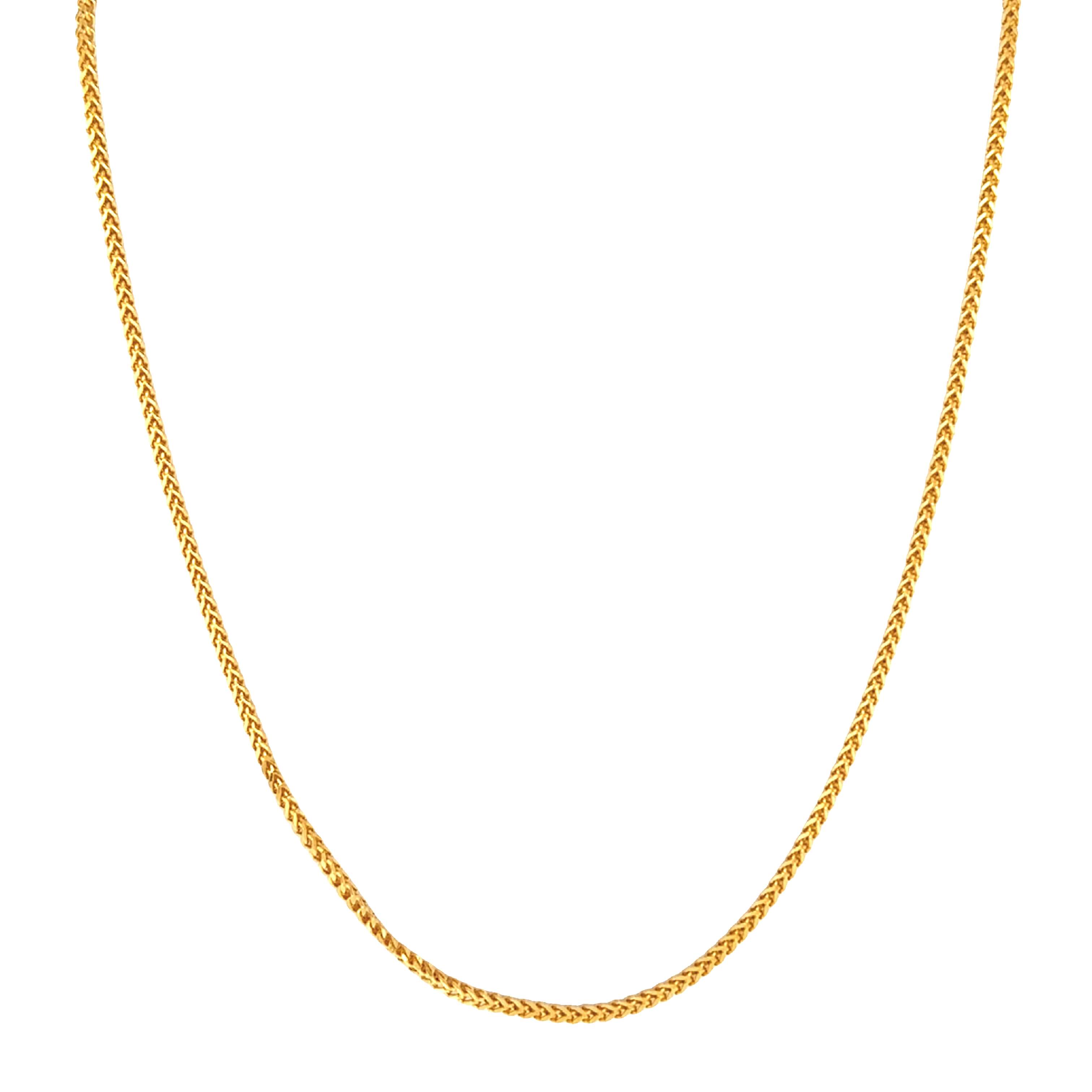Refined Glaze 22K Gold Chain for Men