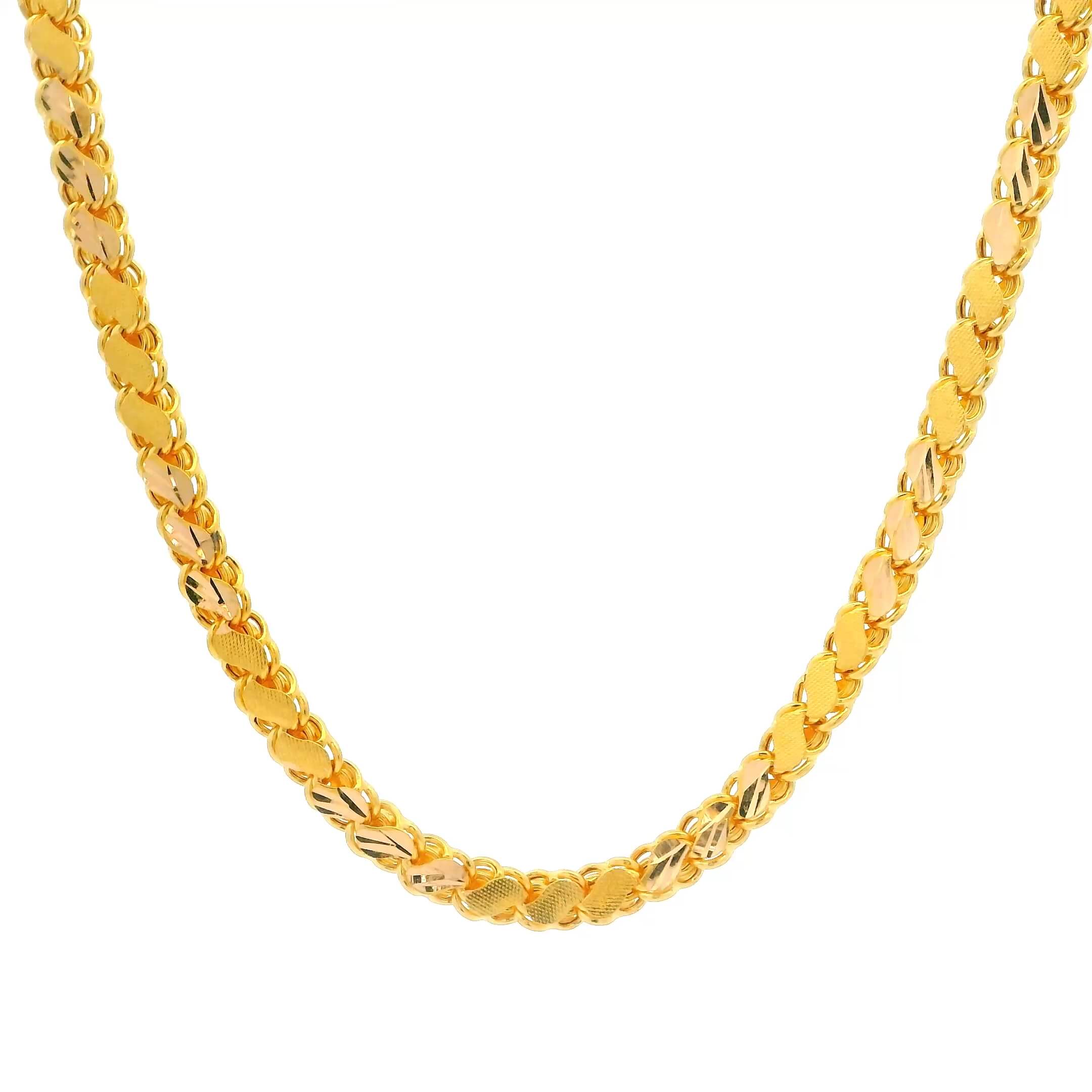 Brawny Aura 22K Gold Chain for Men