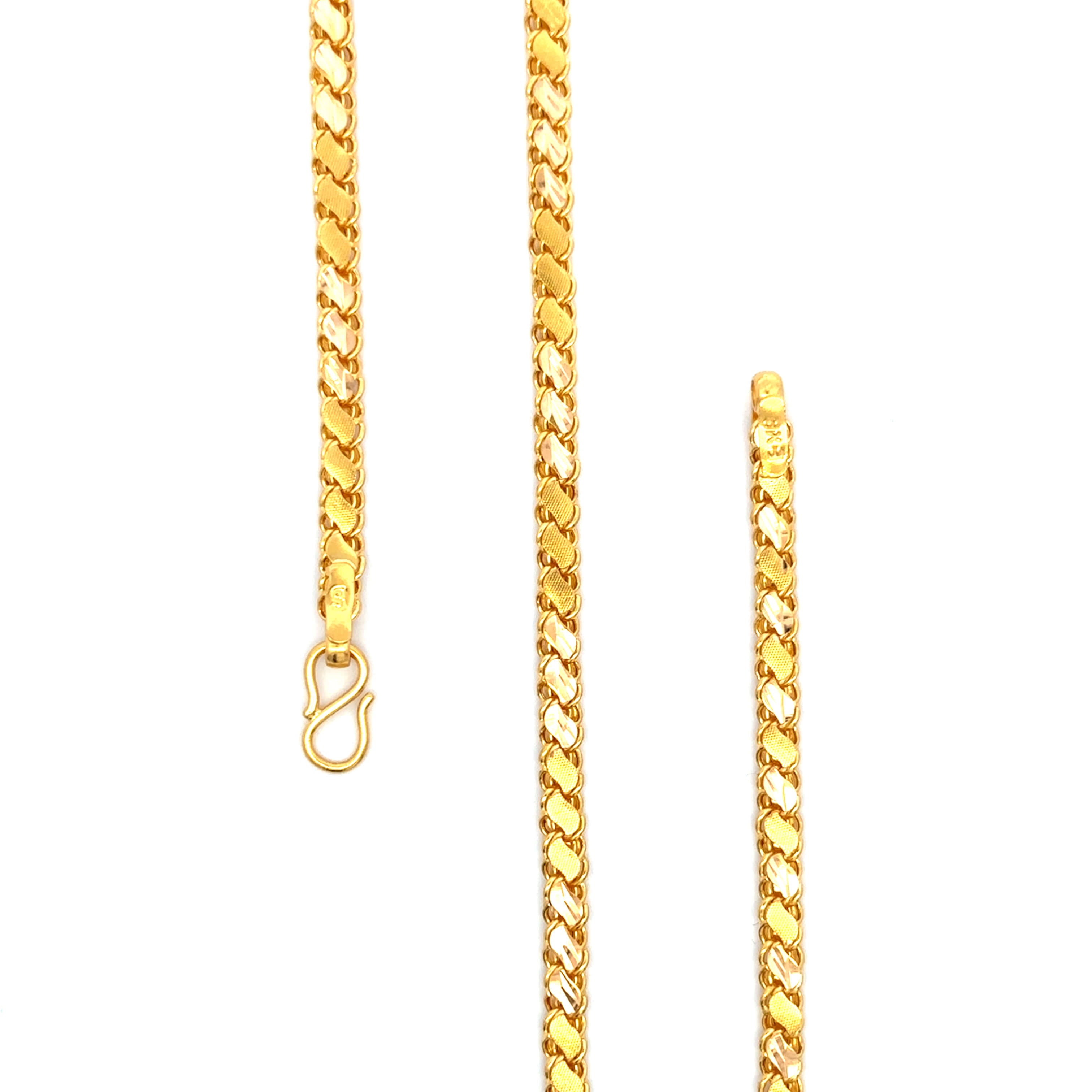 Brawny Aura 22K Gold Chain for Men