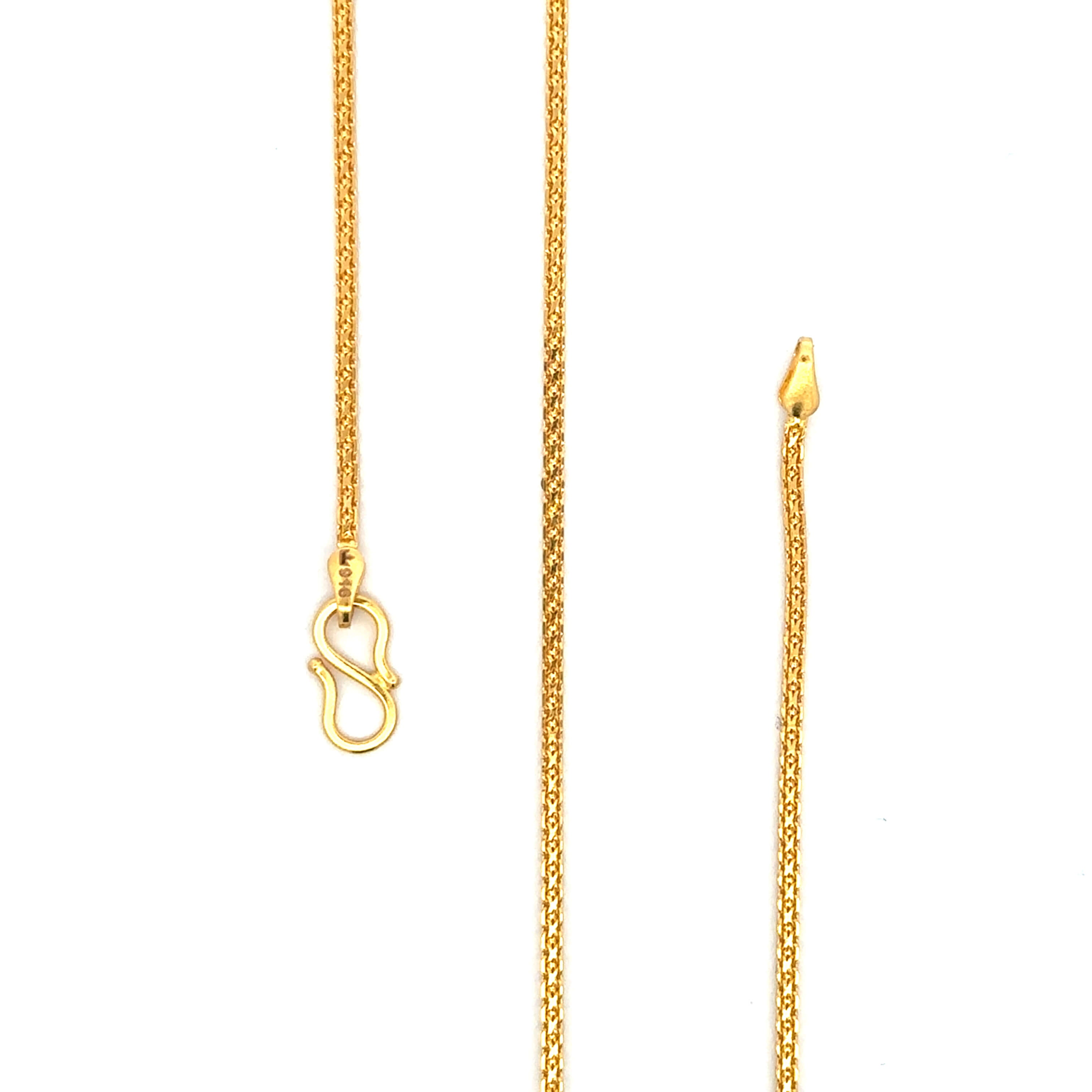Polished Bold 22K Gold Chain for Men