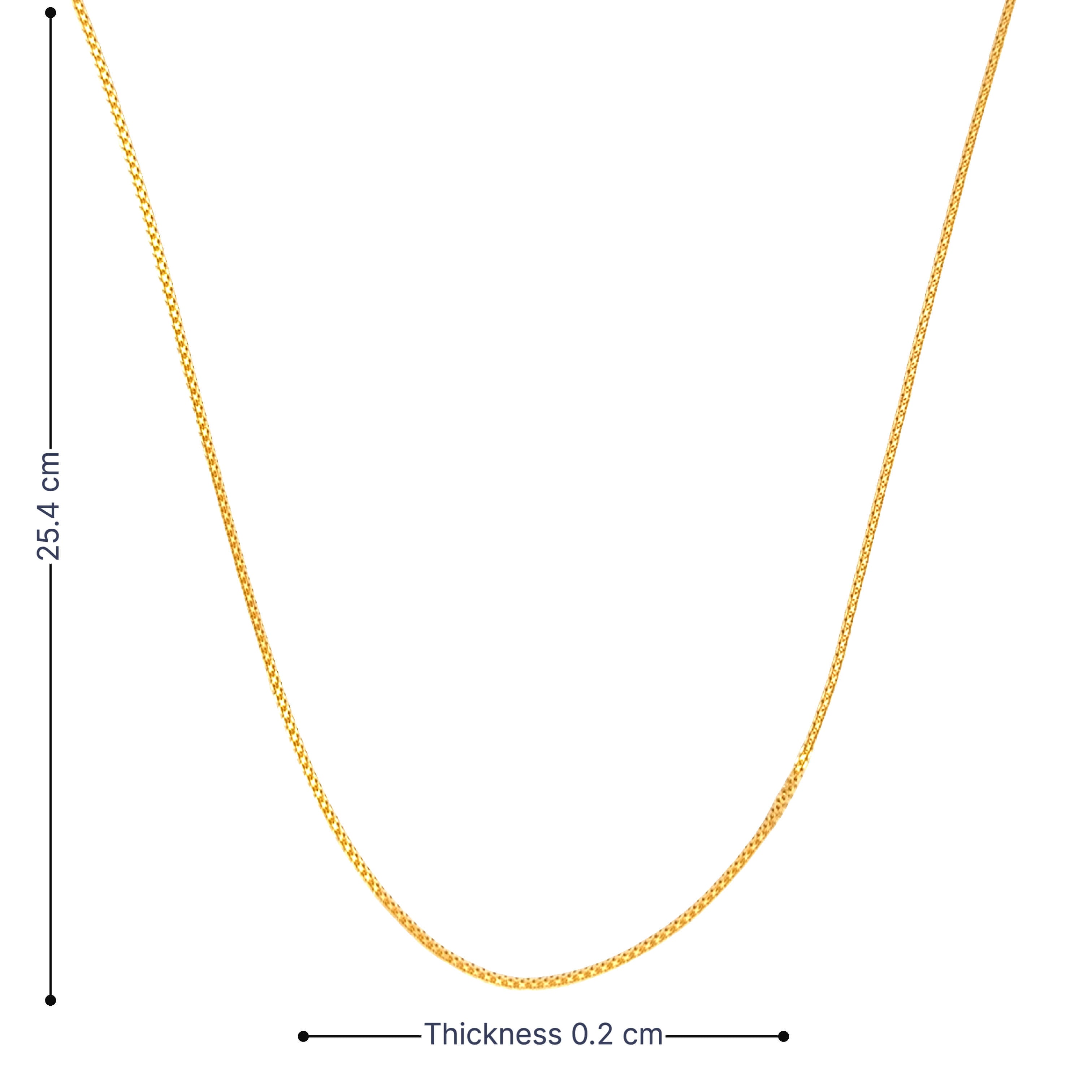 Polished Bold 22K Gold Chain for Men