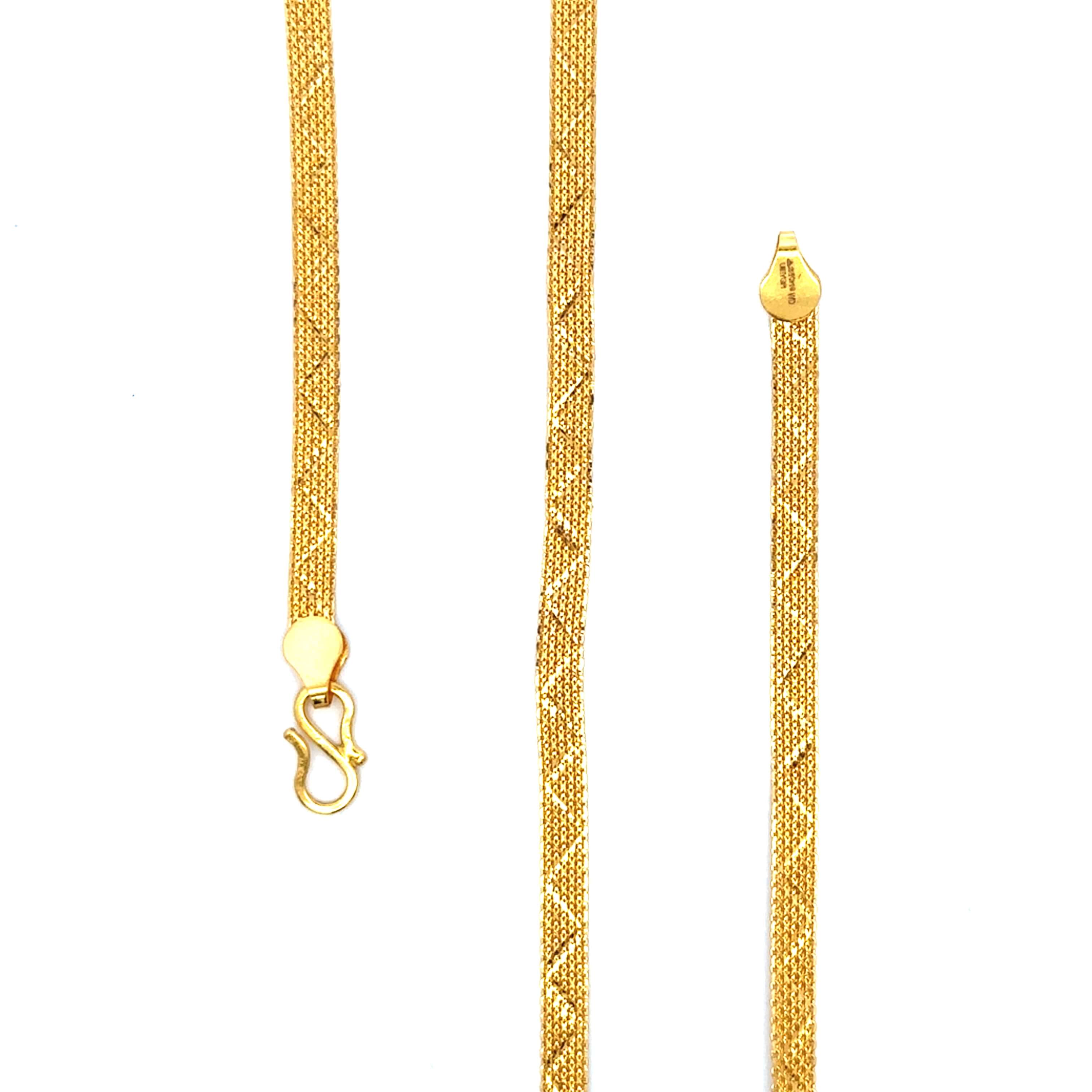Royal Elegance 22K Mens Gold Chain