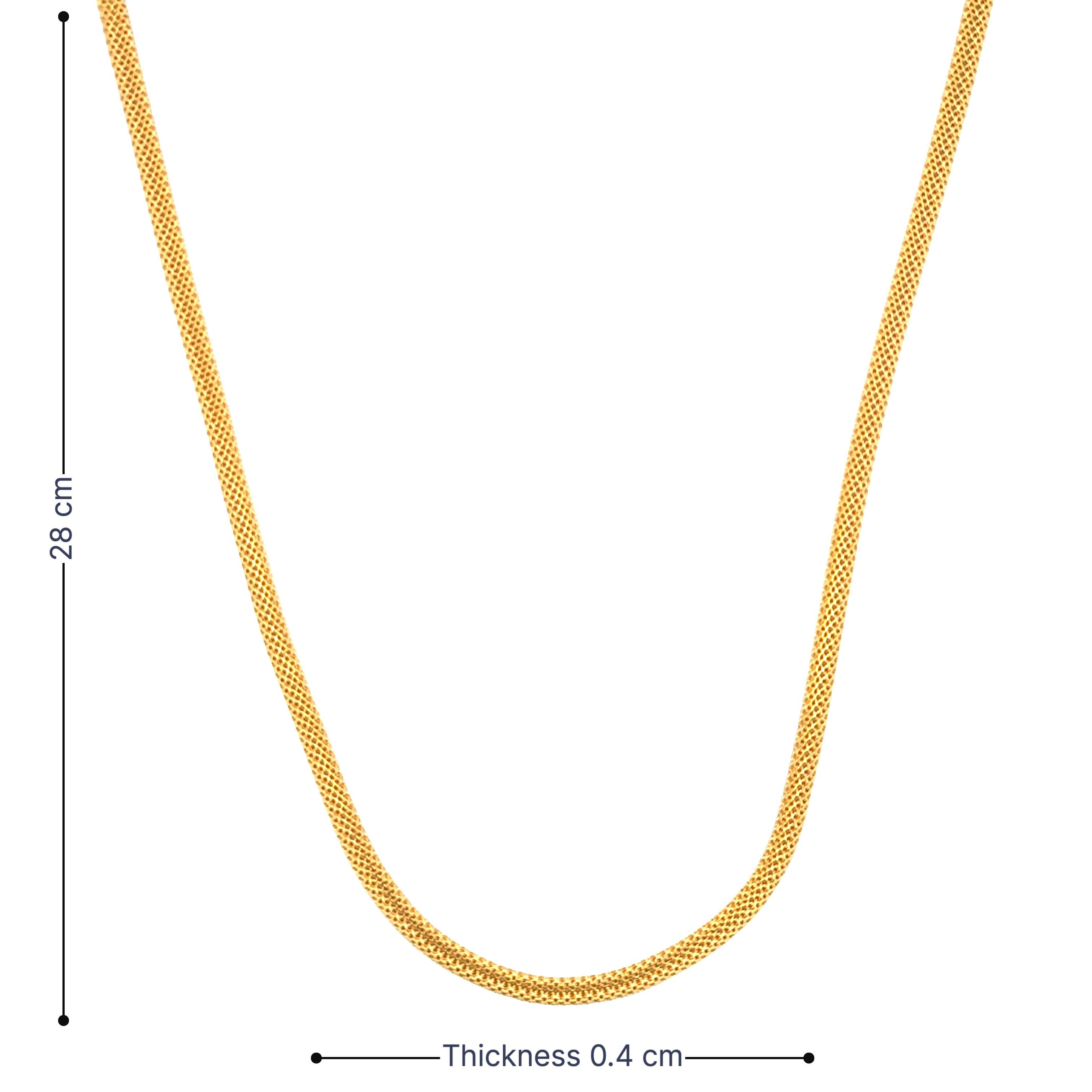 Stylish Shimmer 22K Gold Chain for Men