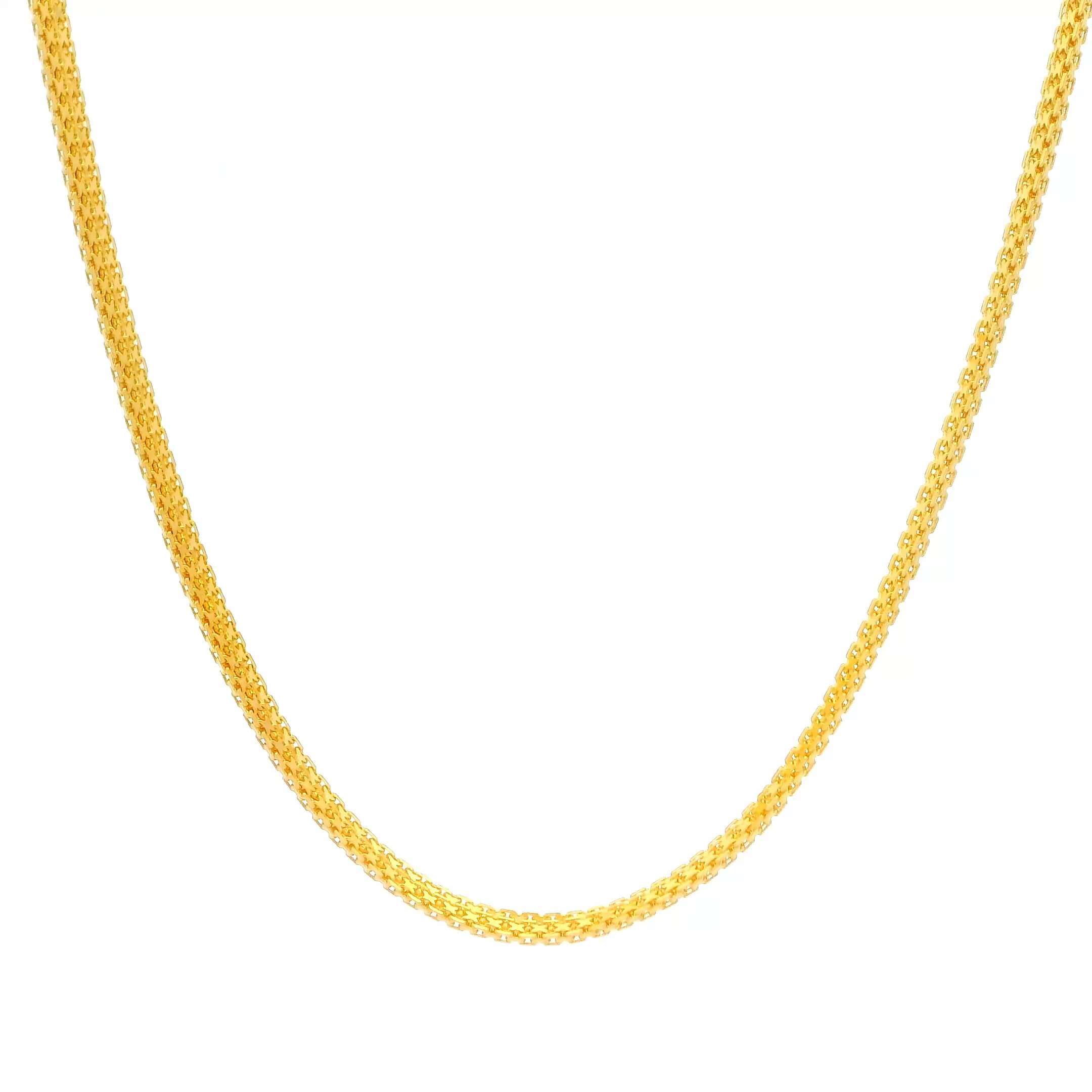 Husky Gleam 22K Gold Chain for Men