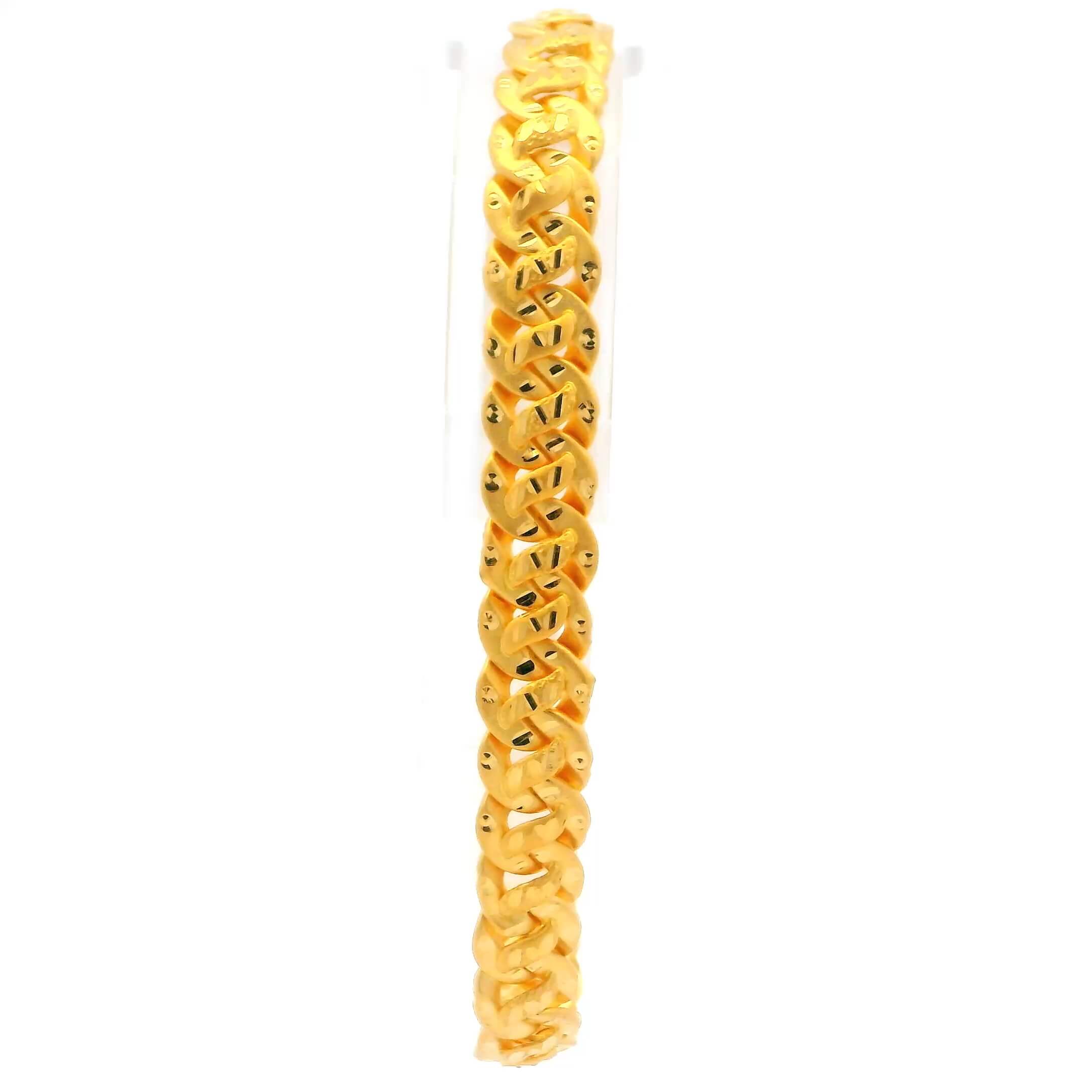 Sauve 22K Golden Chain Mens Bracelet