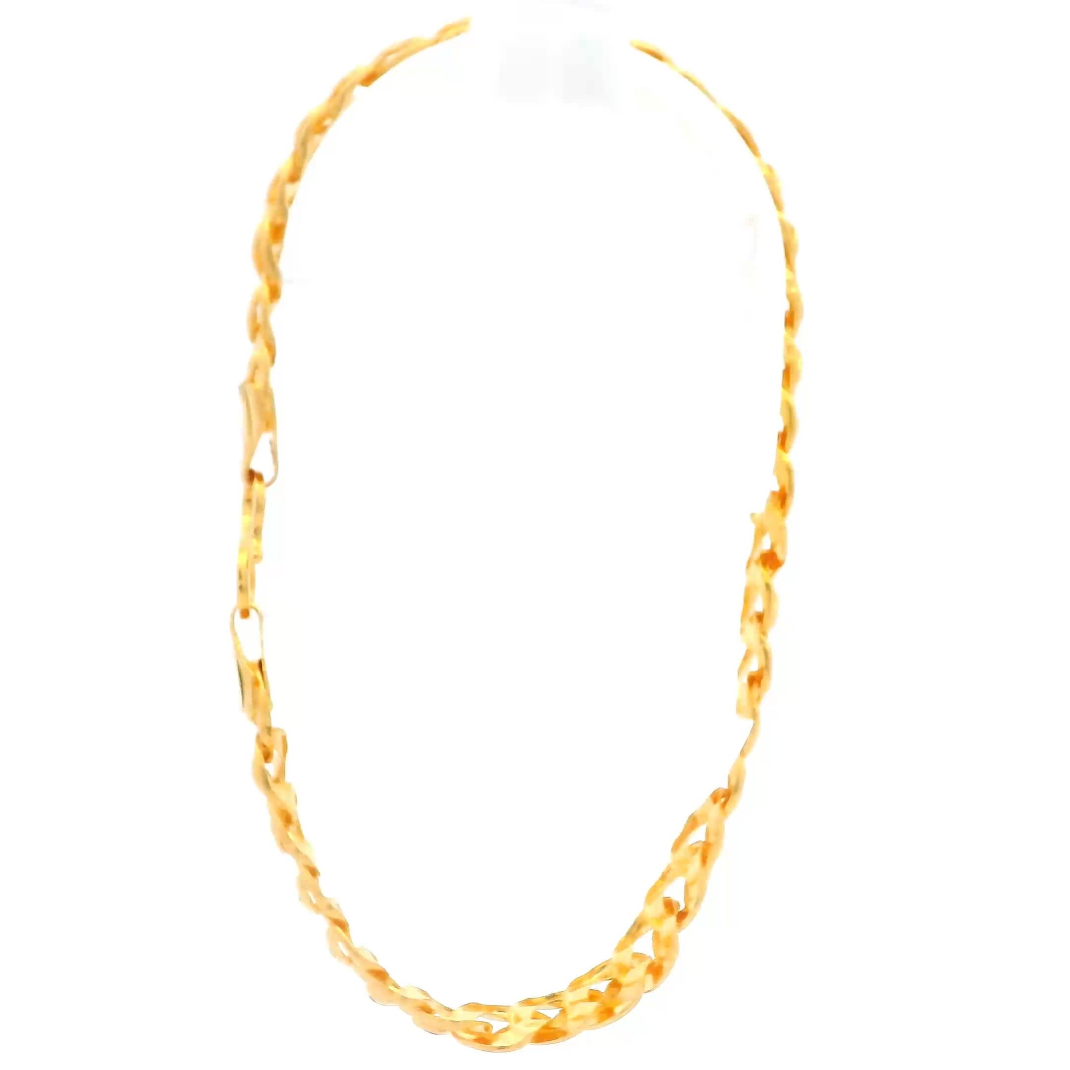 Sauve 22K Golden Chain Mens Bracelet