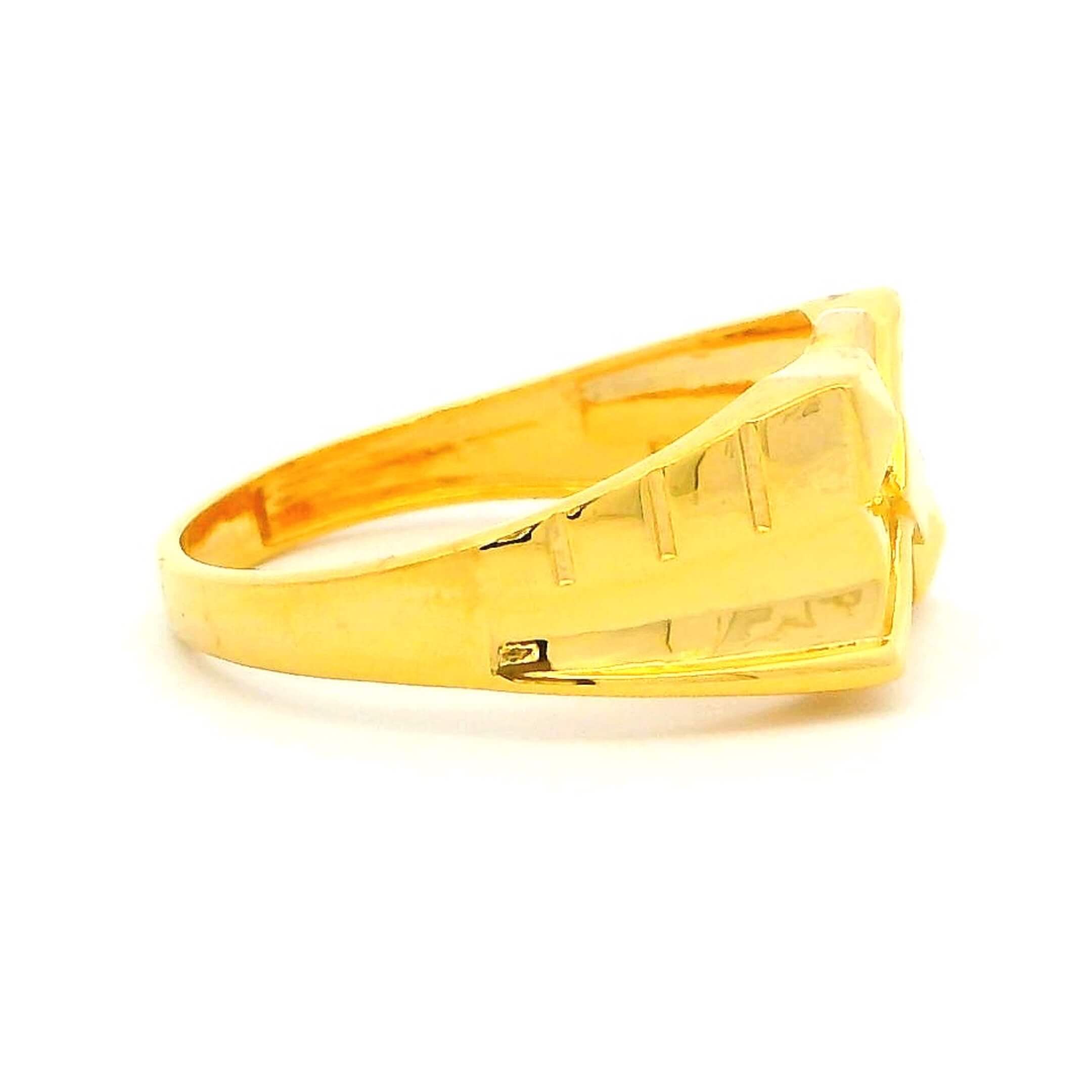 Gleam Glow Gold Ring for Men