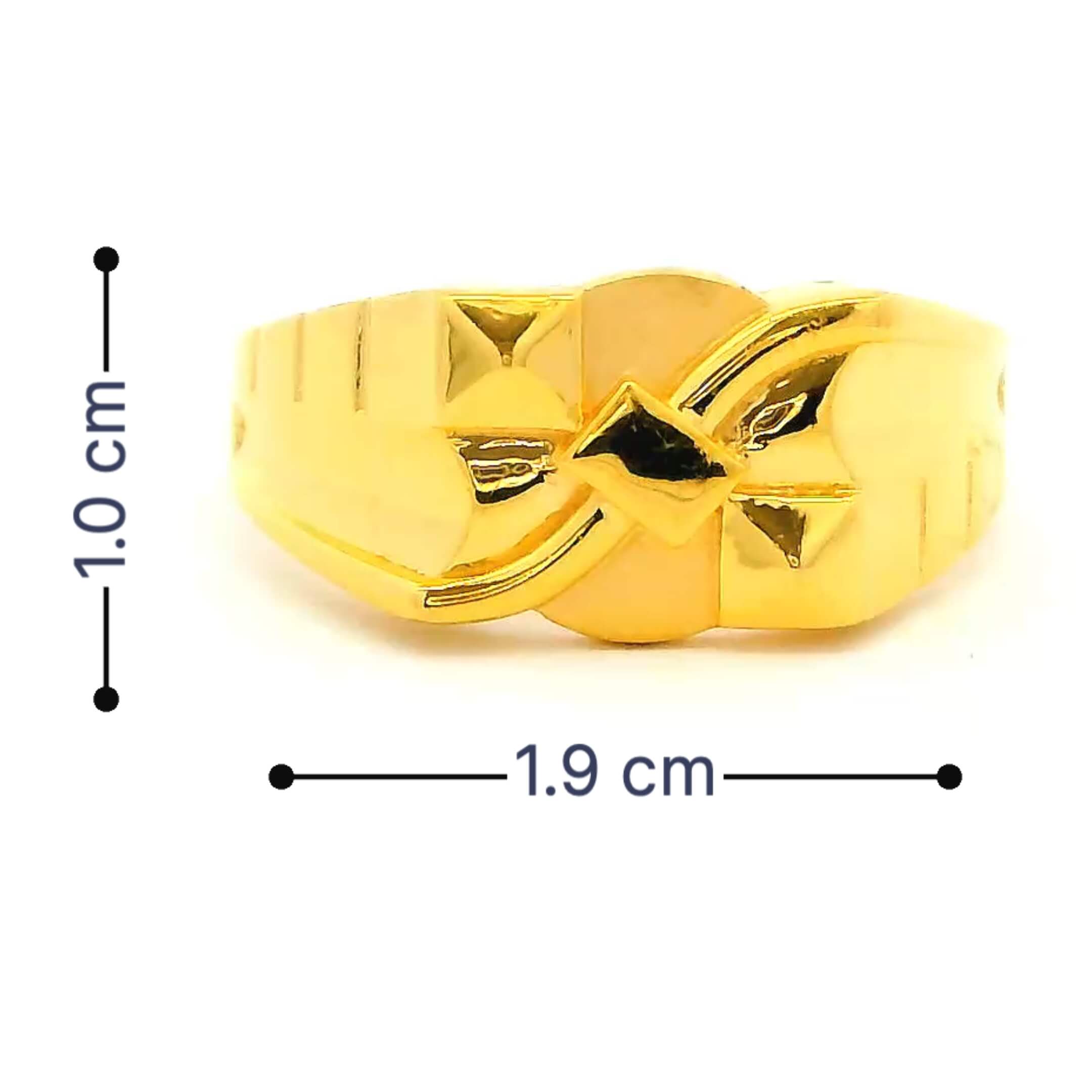 Gleam Glow Gold Ring for Men