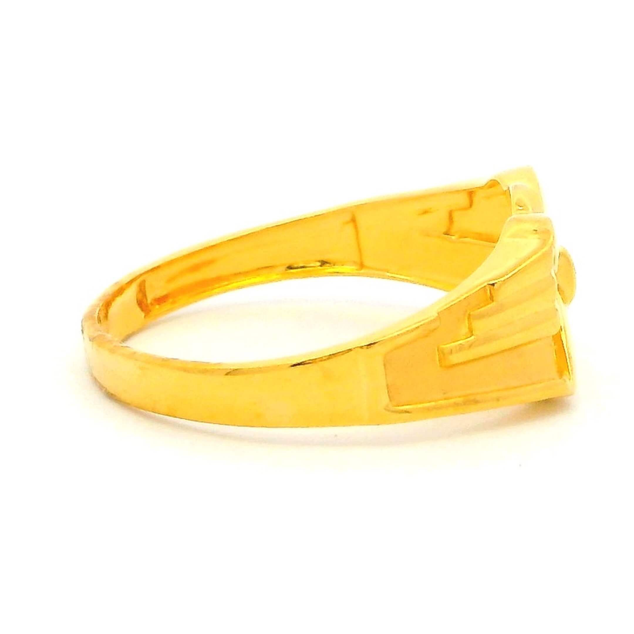 Bright and Stout Gold Ring for Men