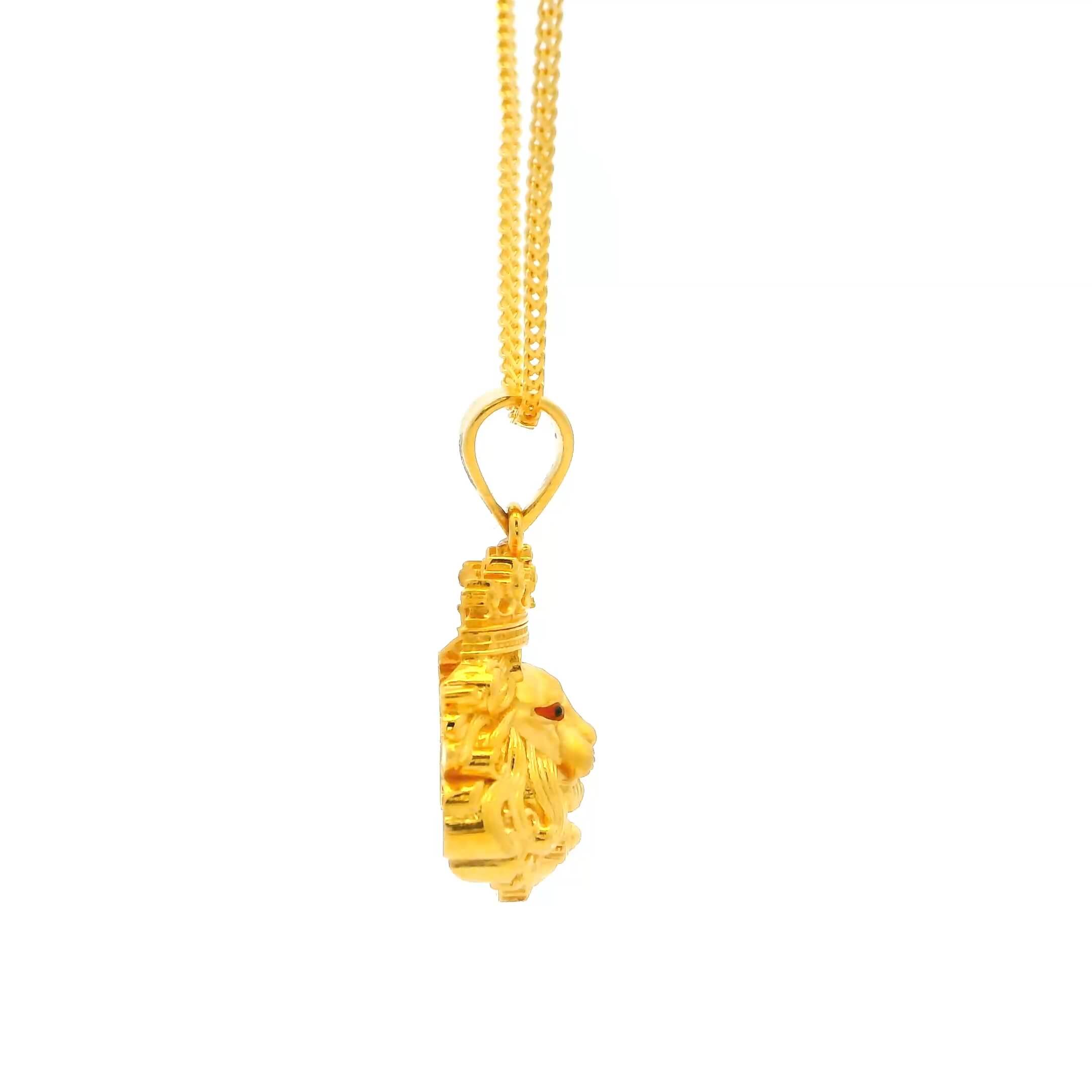 Mighty Roar 22K Gold Locket for Men