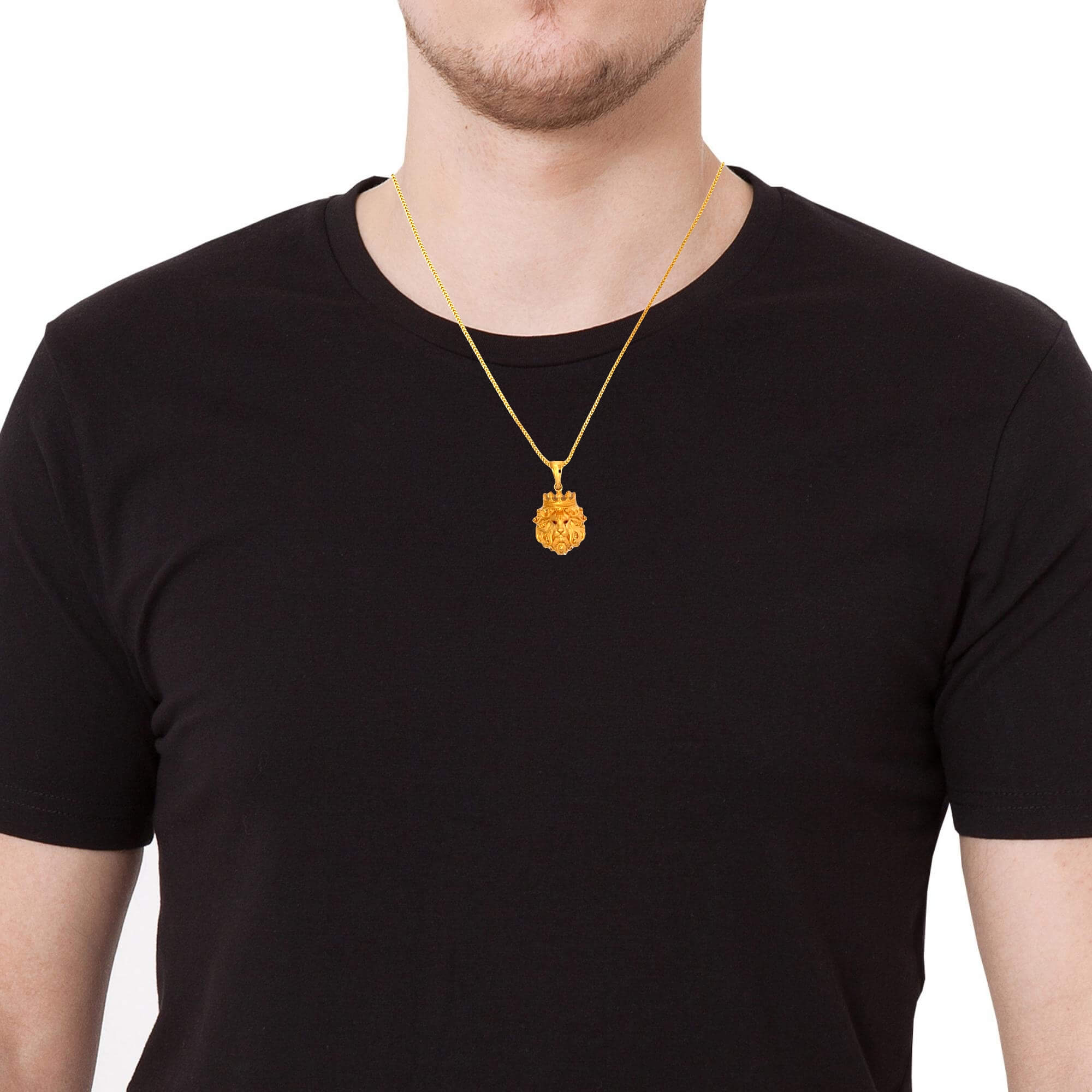 Mighty Roar 22K Gold Locket for Men