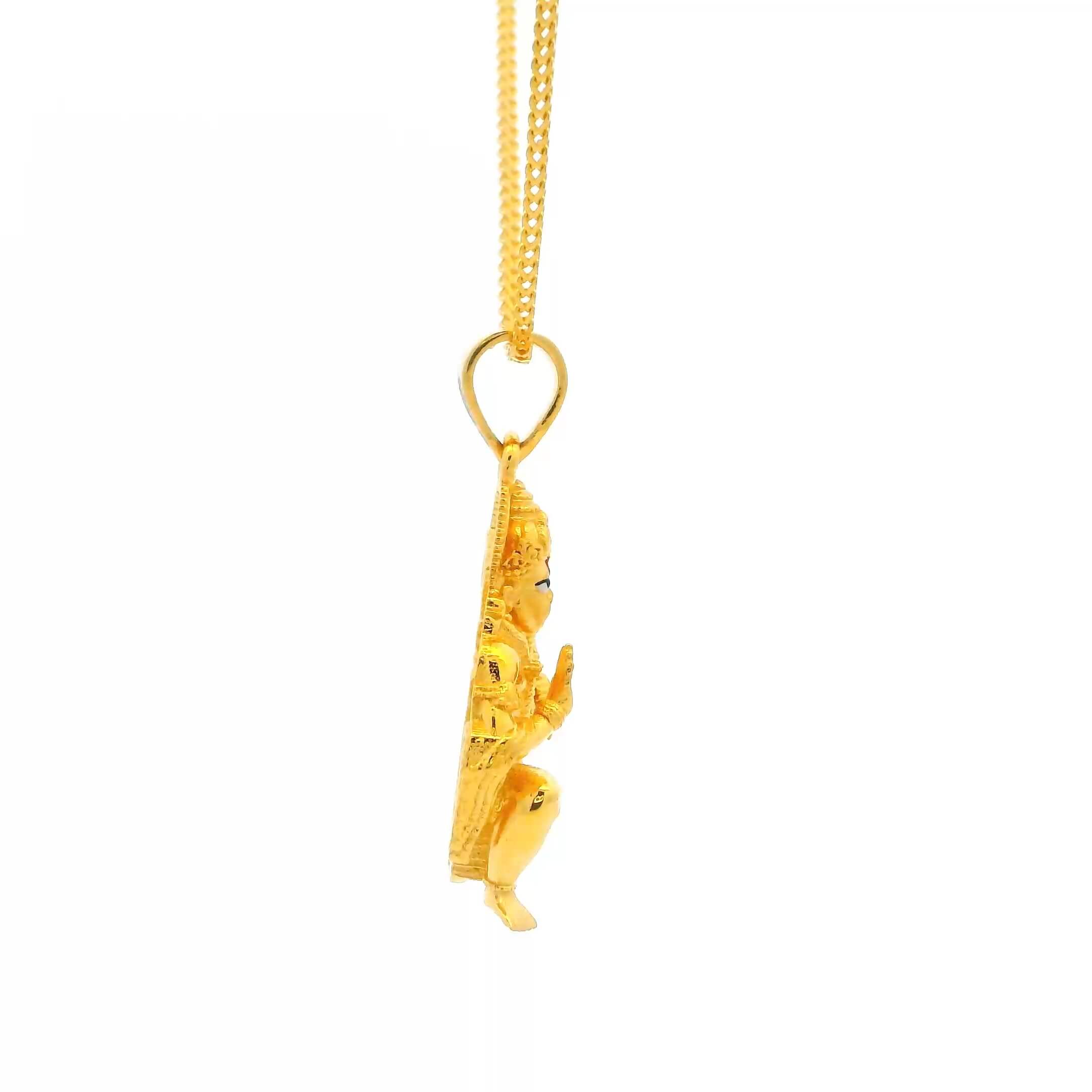 Robust 22K Gold Hanuman Locket for Men