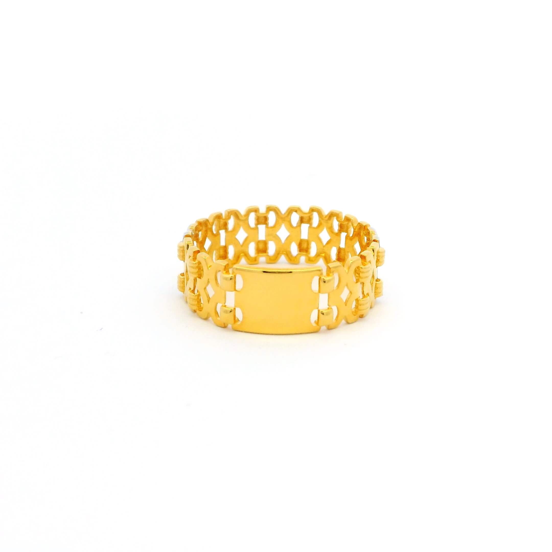 Refined Radiance Men Gold Ring