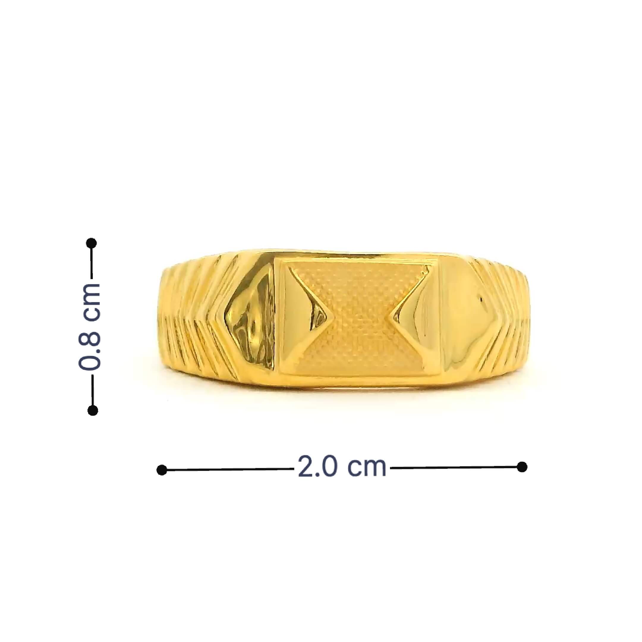 Ritzy Luxe Gold Rings for Men
