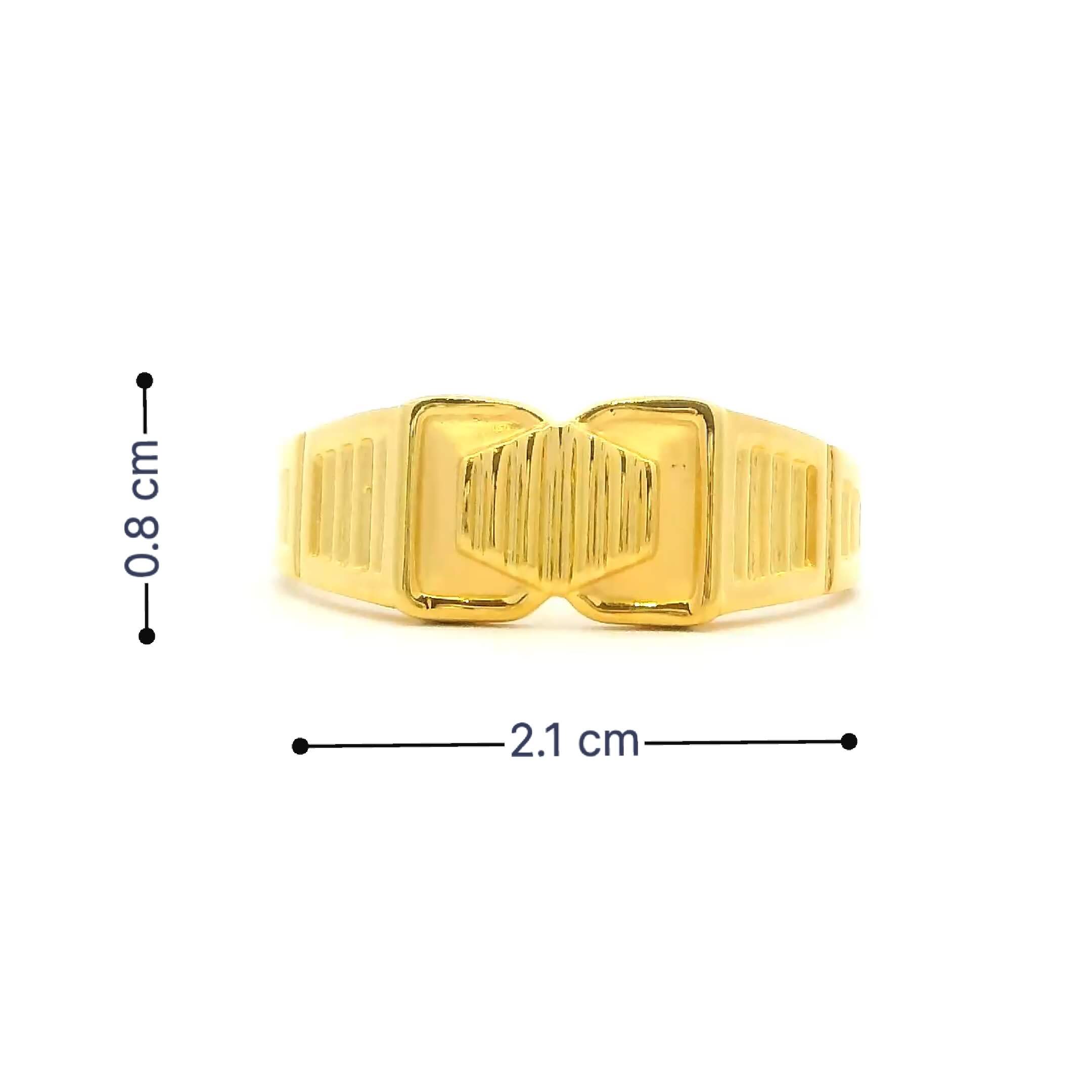 Vigour Rizz Gold Rings for Men