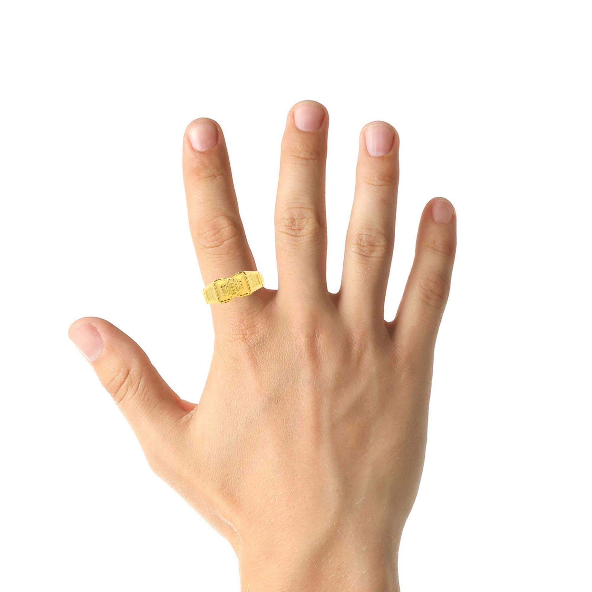 Vigour Rizz Gold Rings for Men