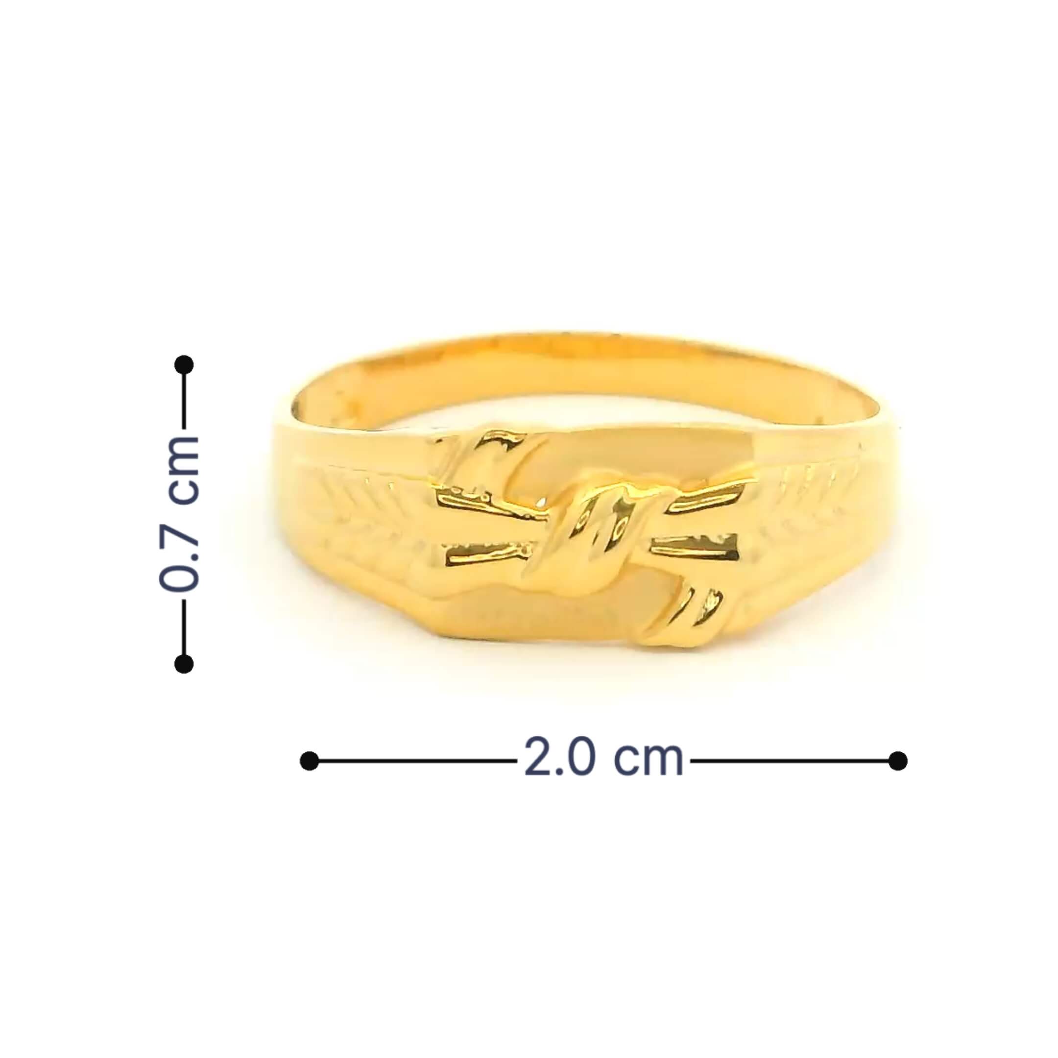 Urban Marvel Gold Ring for Men