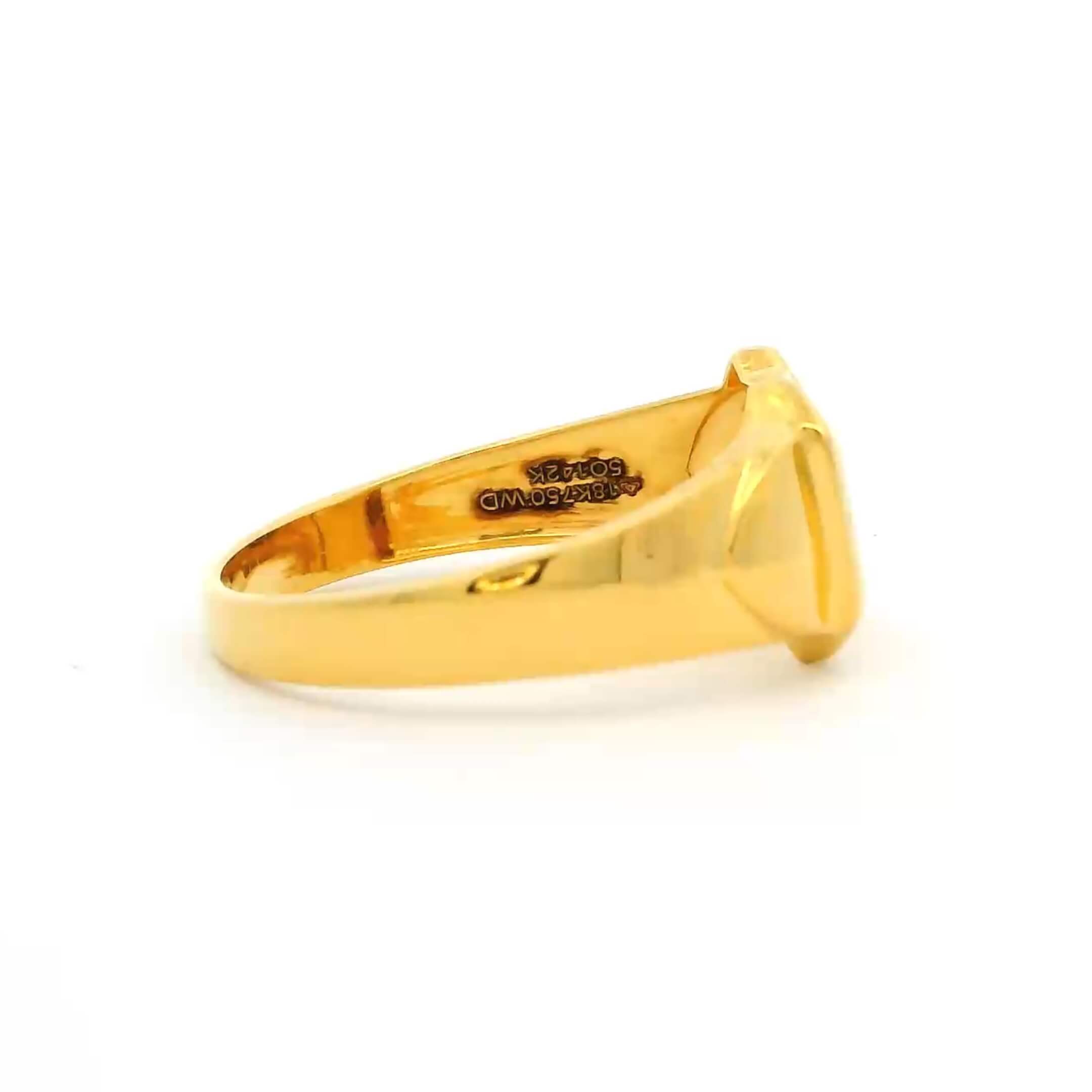 Charismatic Shine Men Gold Ring