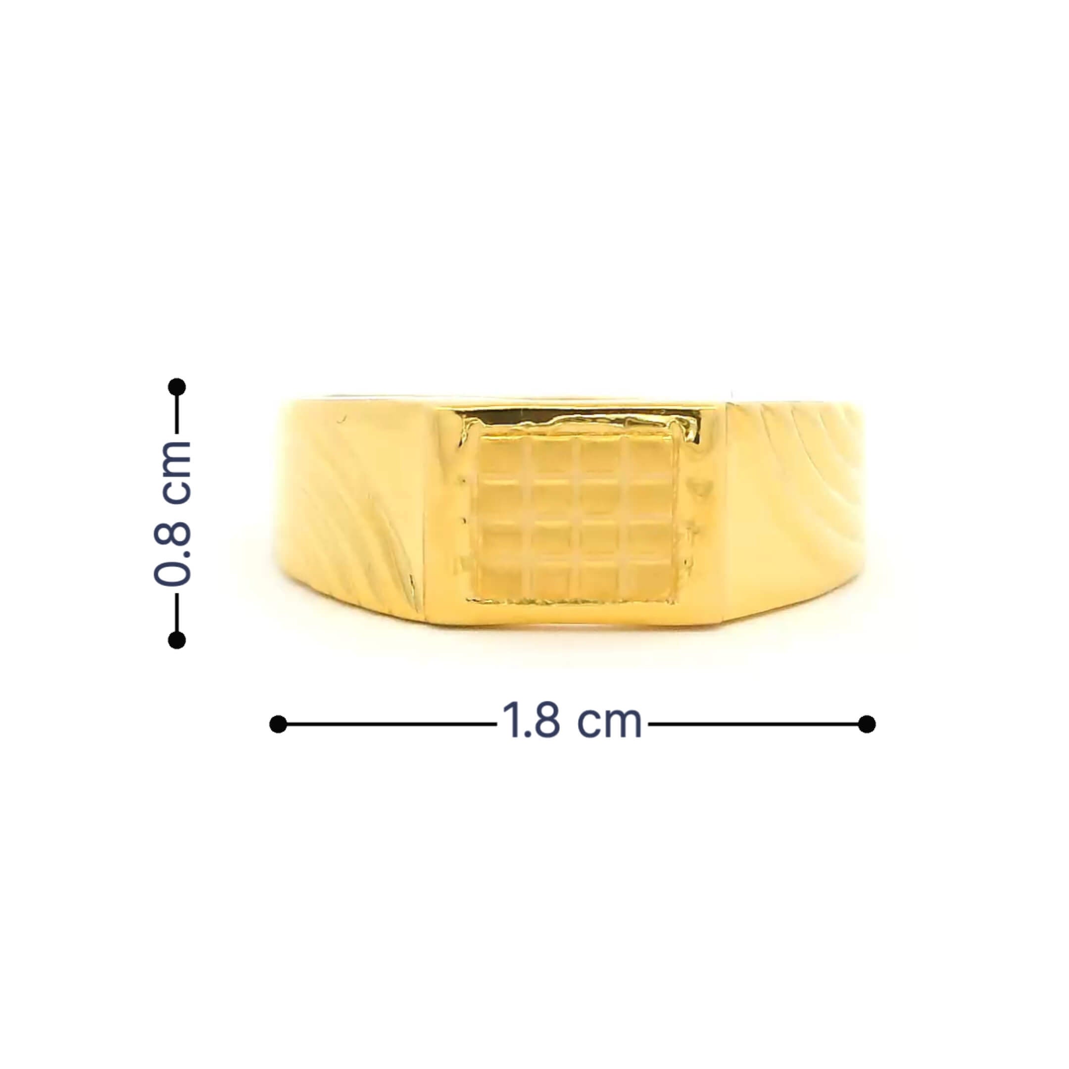 Posh and Radiant Gold Ring for Men