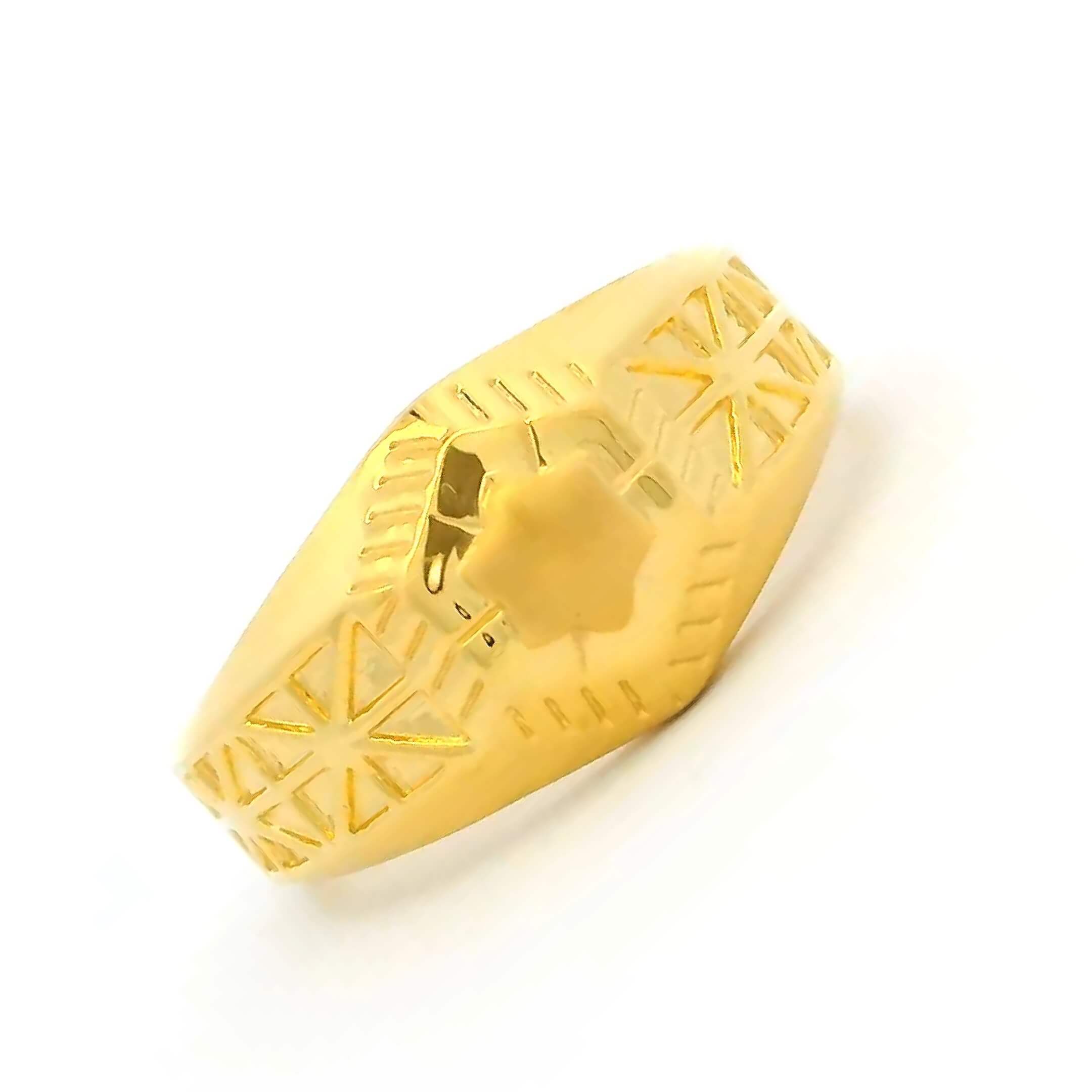 Rugged Style Men Gold Ring