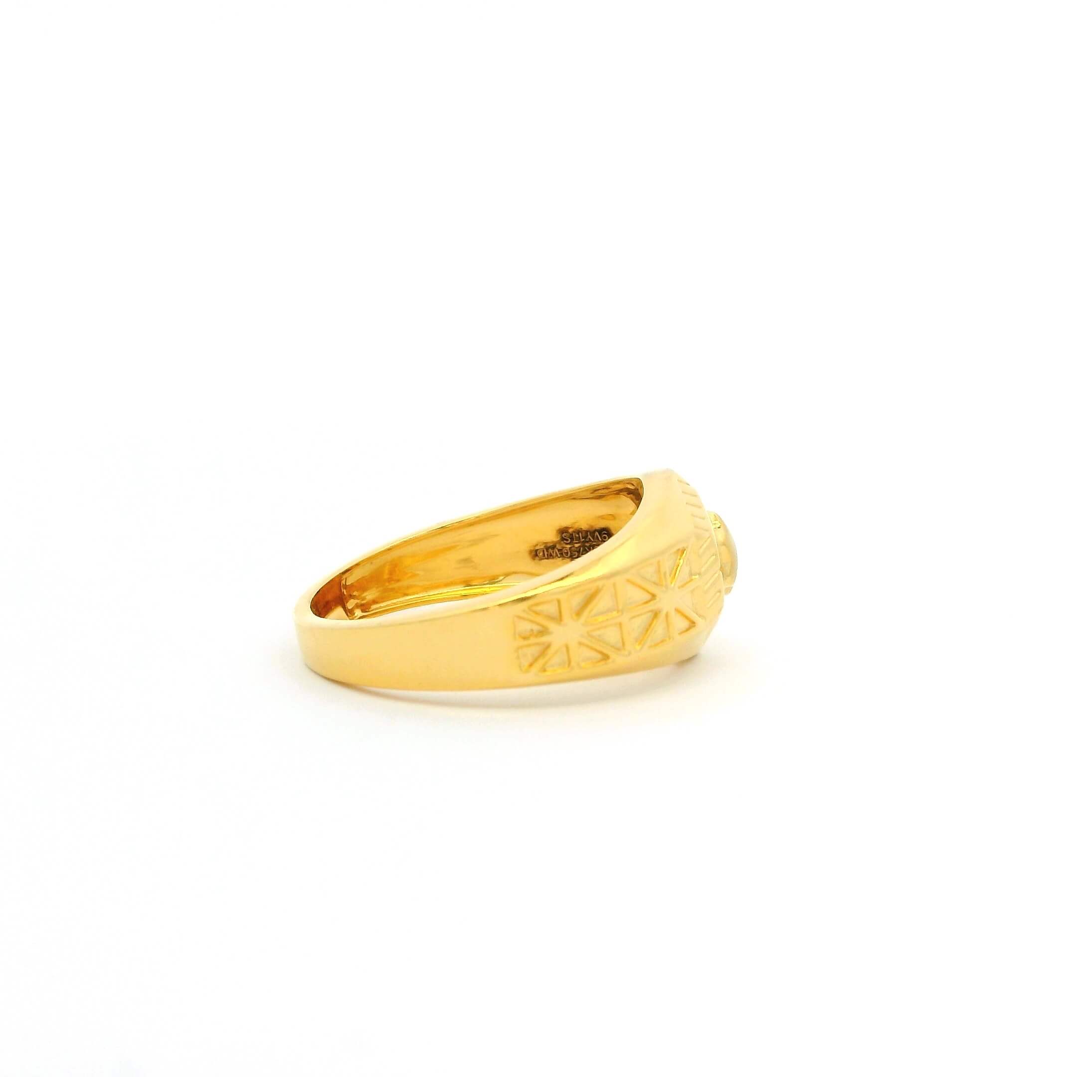 Rugged Style Men Gold Ring