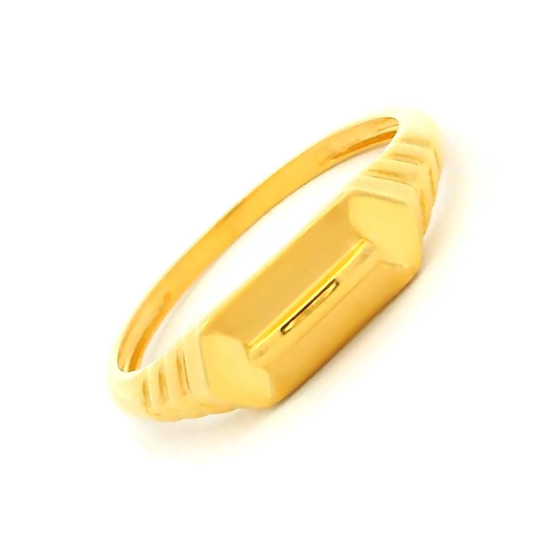 Husky Glow Men Gold Ring