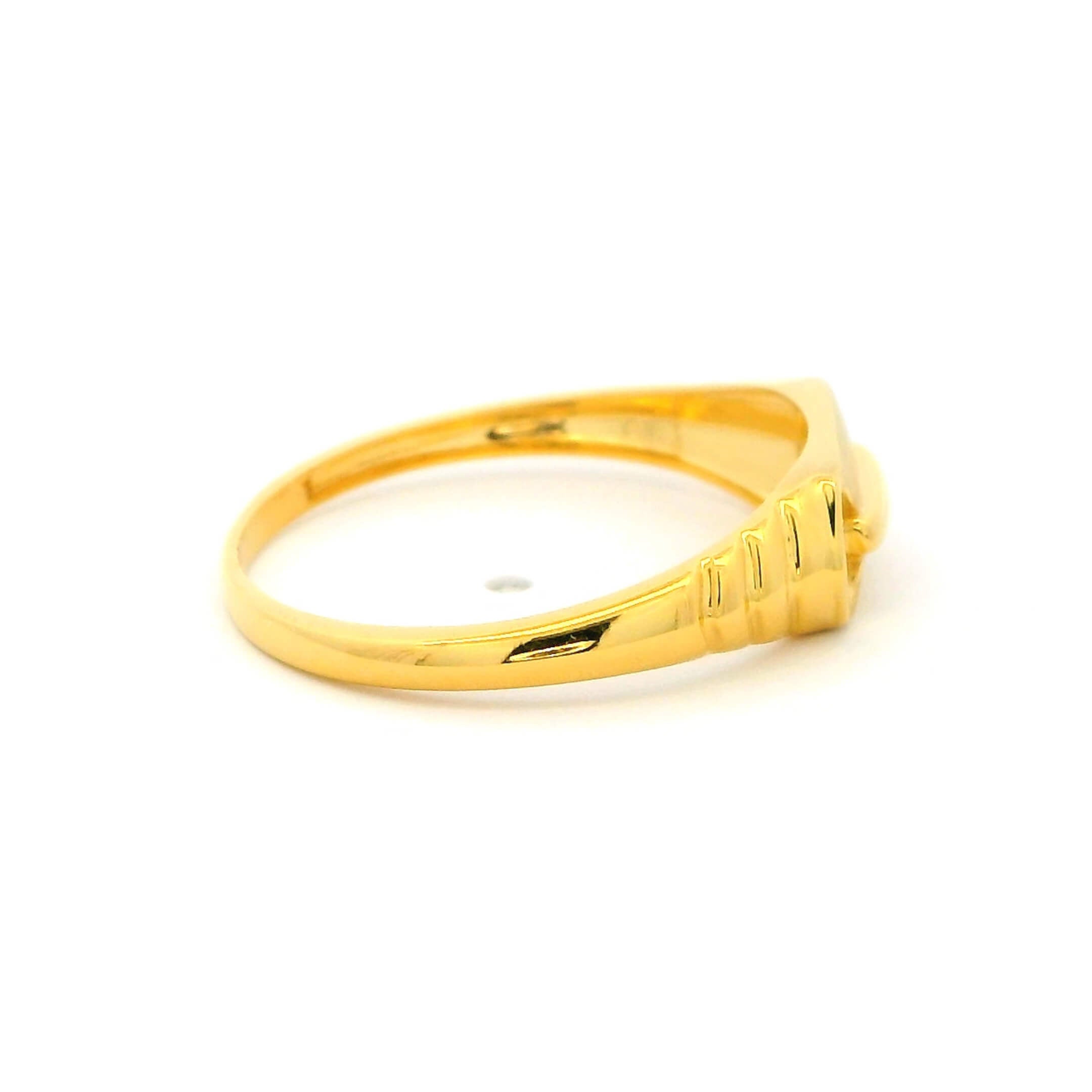 Husky Glow Men Gold Ring