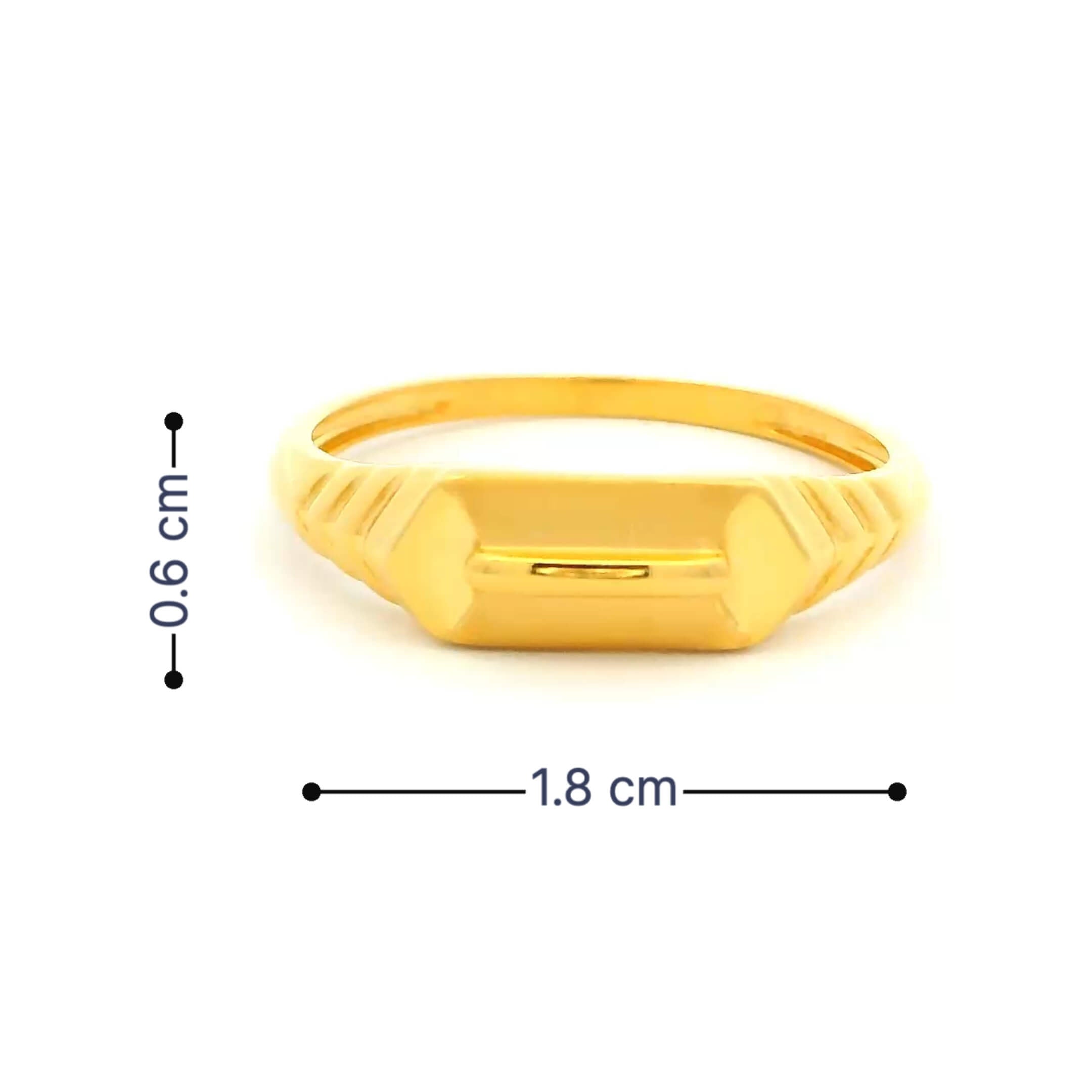 Husky Glow Men Gold Ring