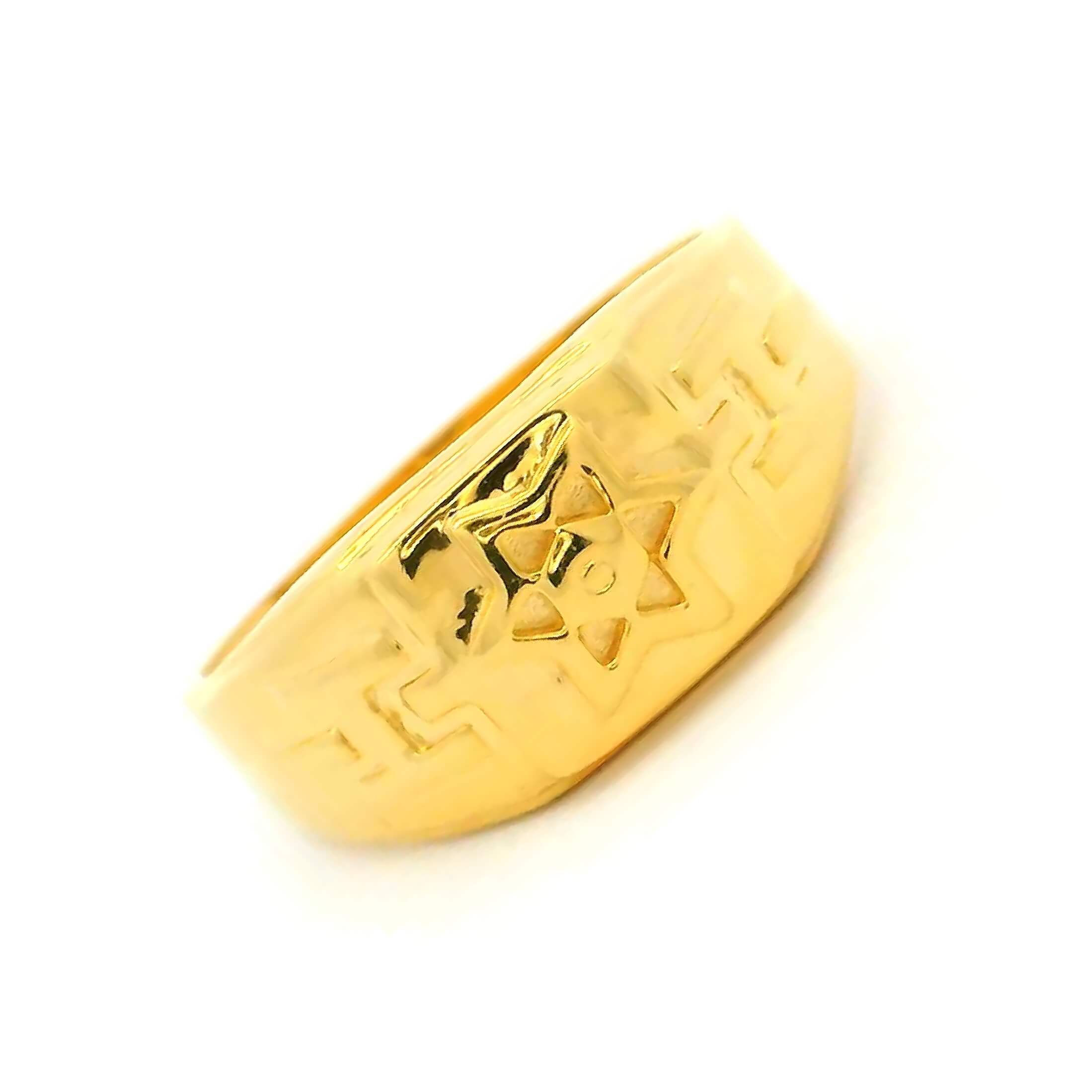 Stardust Stout Gold Ring for Men