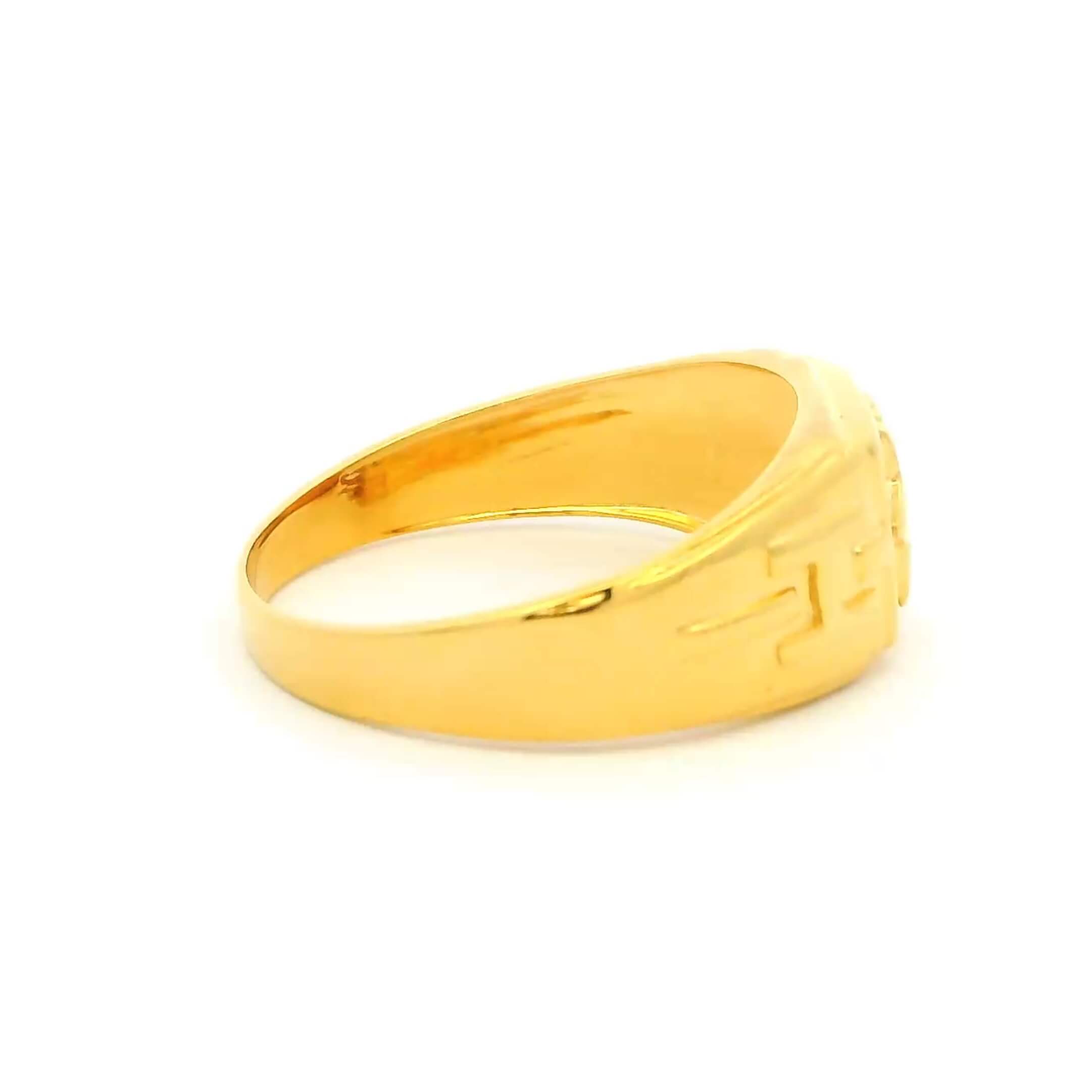 Stardust Stout Gold Ring for Men
